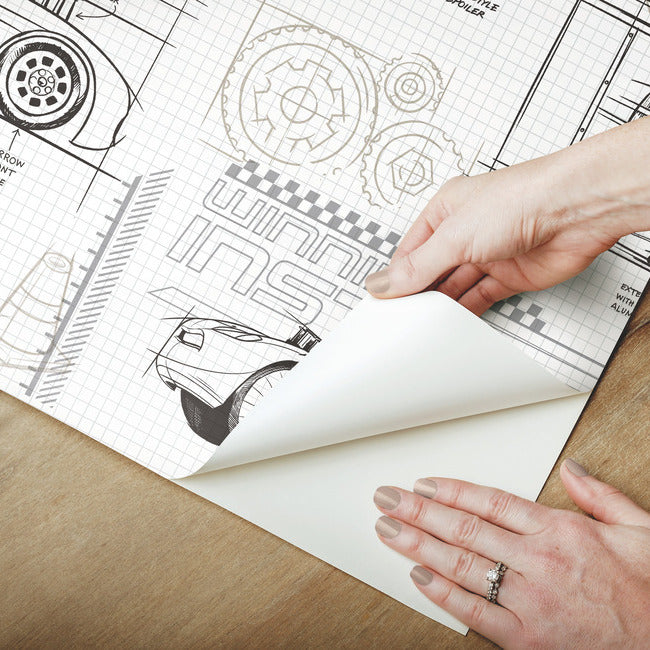 disney-and-pixar-cars-schematic-peel-and-stick-wallpaper-grey-york-wallcoverings-rmk11804wp