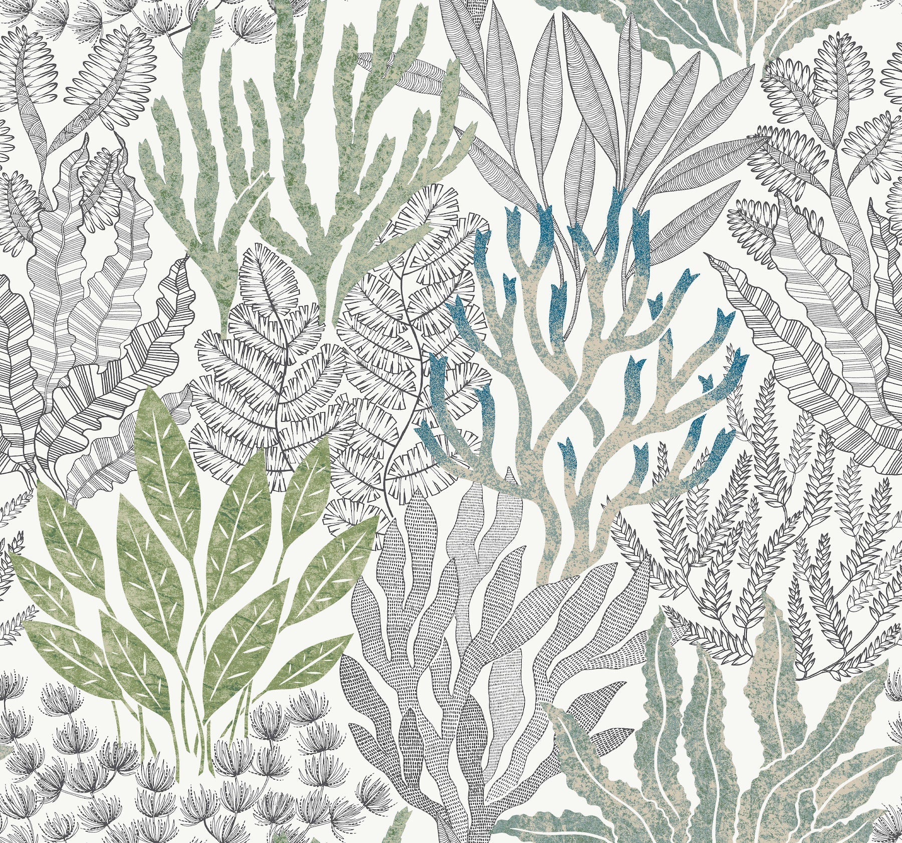 coral-leaves-wallpaper-blue-green-york-wallcoverings-rt7803