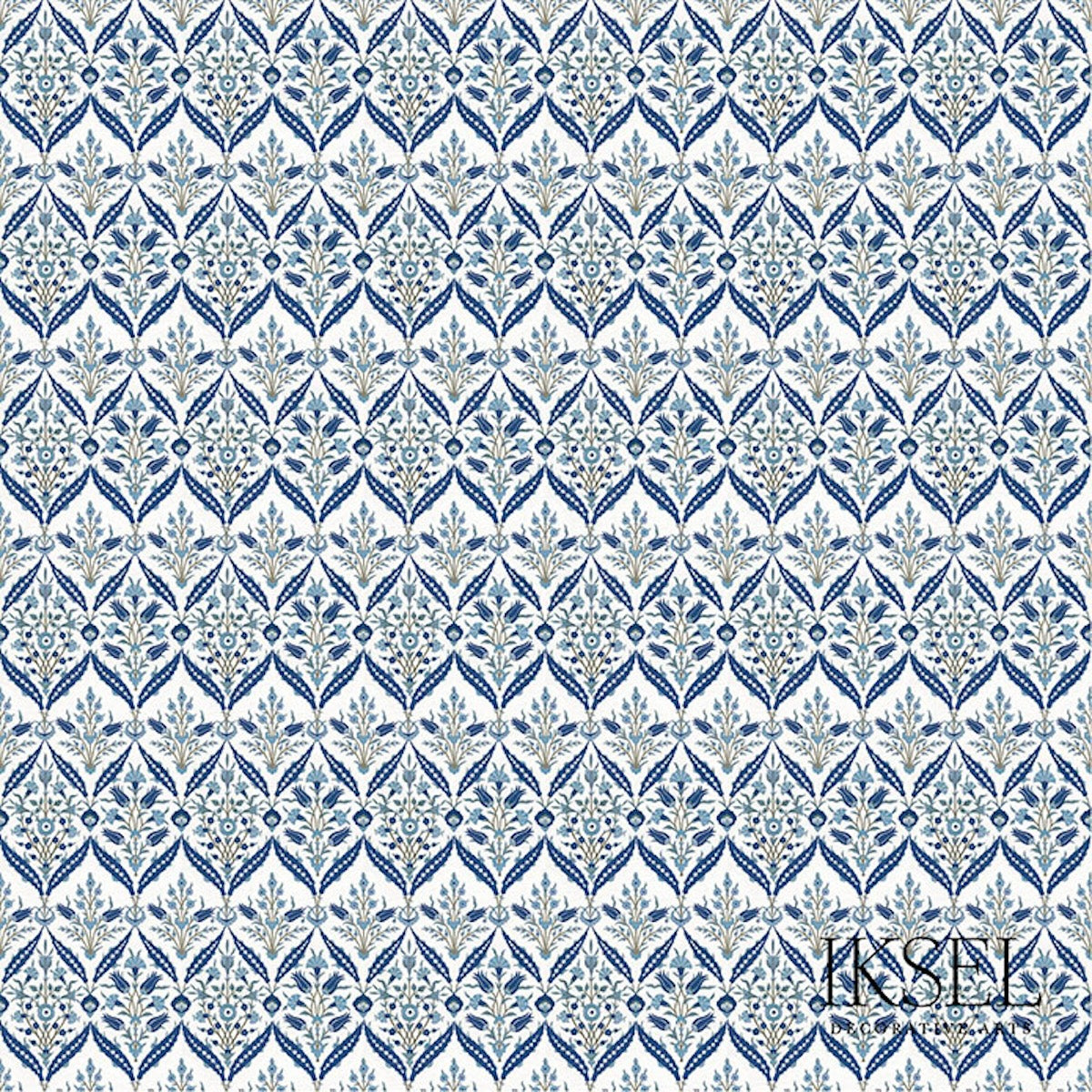 IZNIK-AISHA-IZNIK-BLUE-SCHUMACHER-RW116CR72-255 - Schumacher Wallpaper
