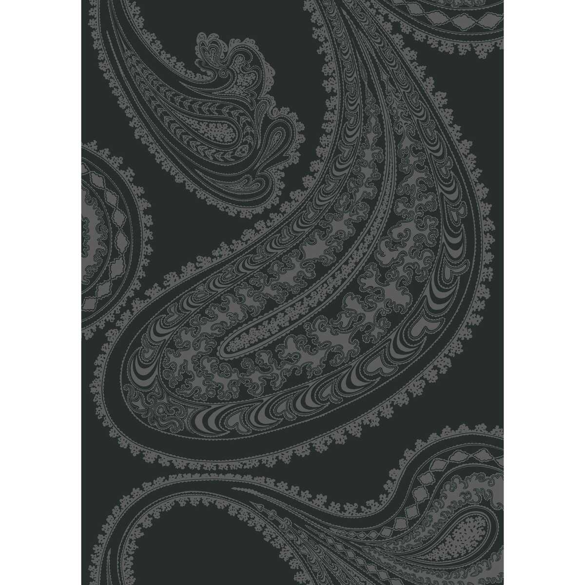 Rajapur Fabric Print - Char Blk - COLE & SON Tela