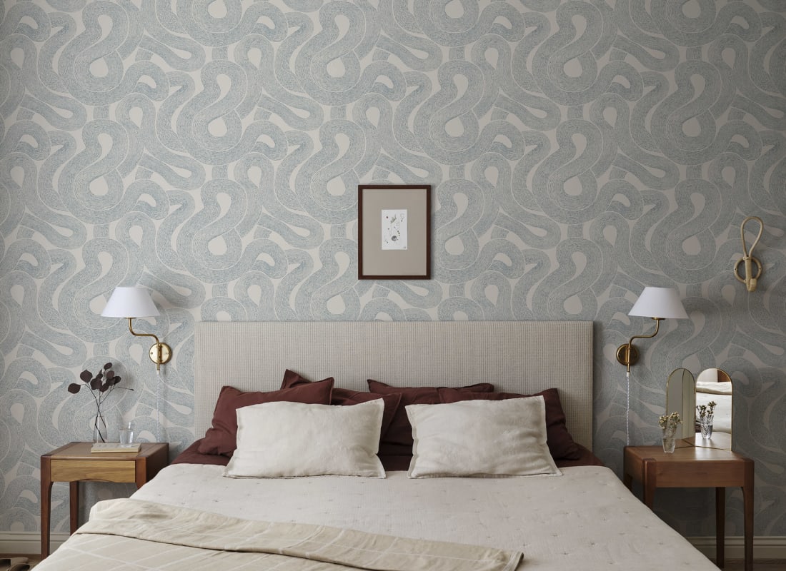 WSB 0805 0330 Zen Inido Blue by Sandberg Wallcovering