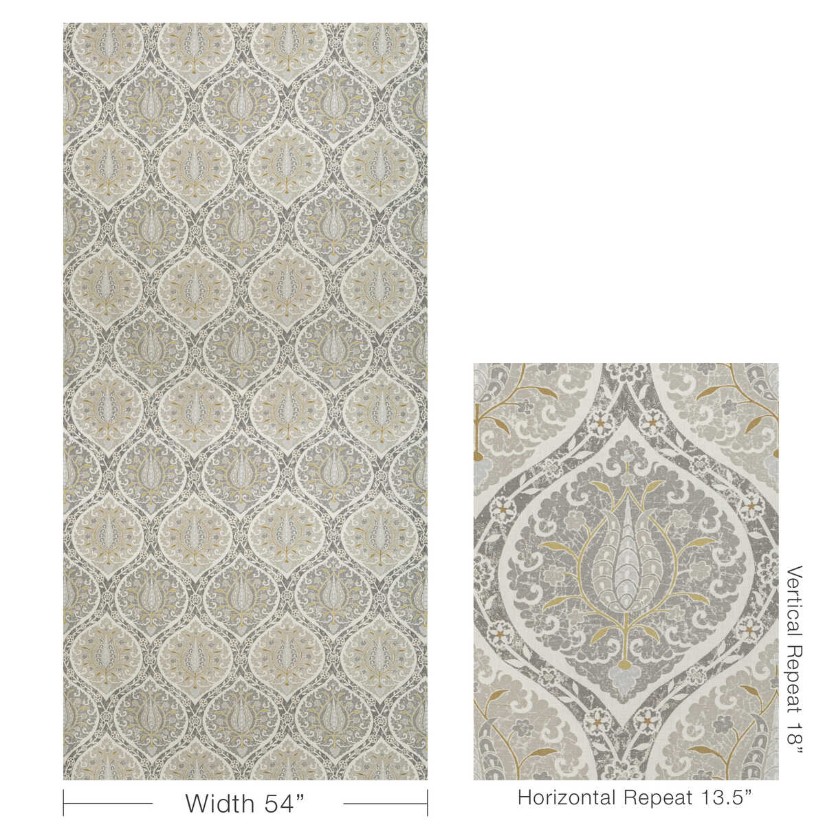 San Polo - Pewter - KRAVET BASICS Fabric