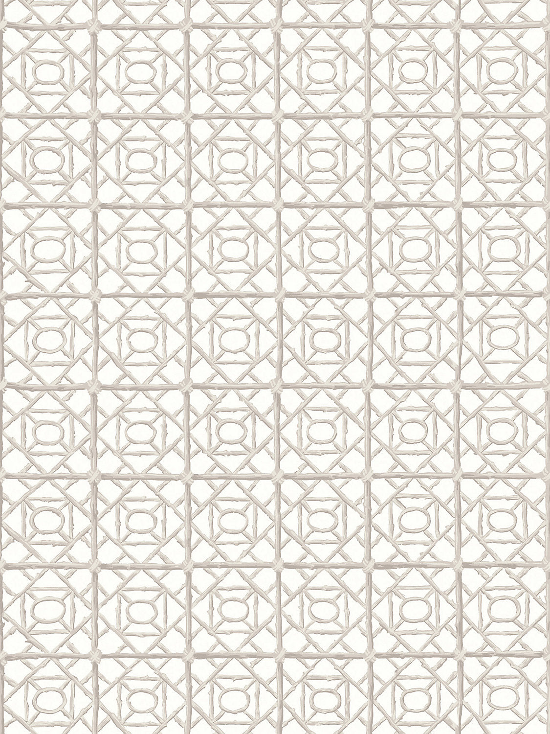 Ormond Fret Wallcovering - Oyster - Scalamandre Wallpaper