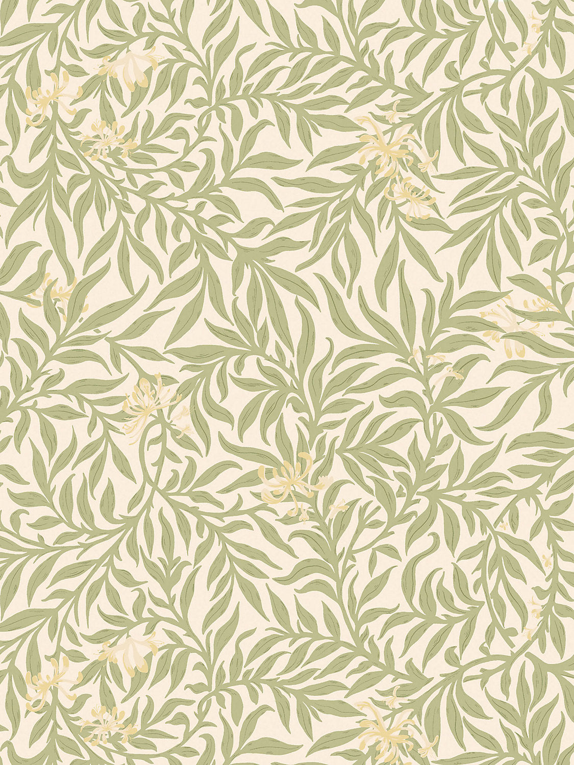 Honeysuckle Wallcovering - Sage - Scalamandre Wallpaper