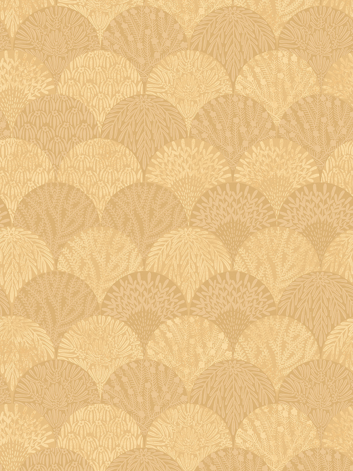 Herb Garden Wallcovering - Goldenrod - Scalamandre Wallpaper