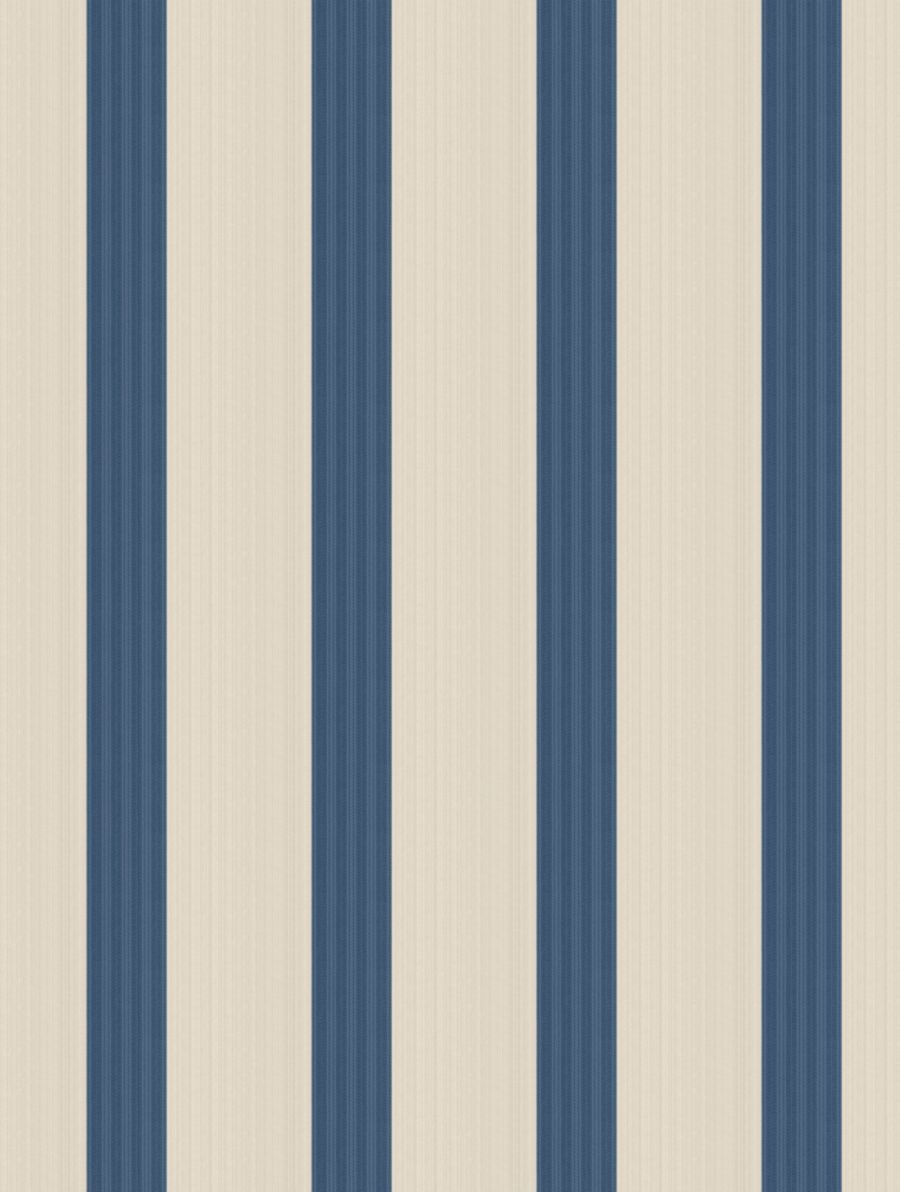Tessara Stripe - Wallcovering wallpaper in Royal Blue by Scalamandré - Scalamandre Wallpaper