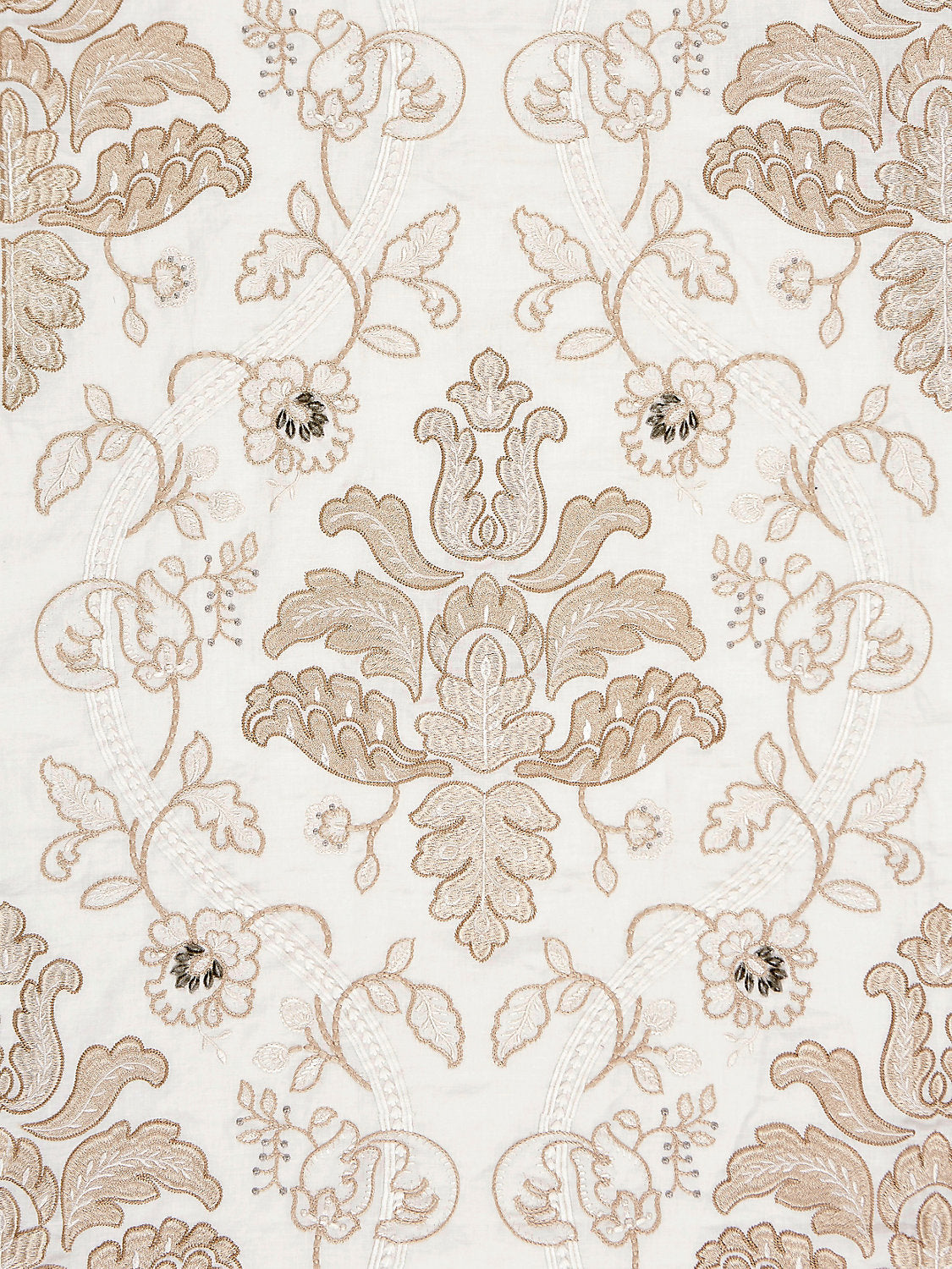 Isabella Embroidery - Champagne - Scalamandre Fabric