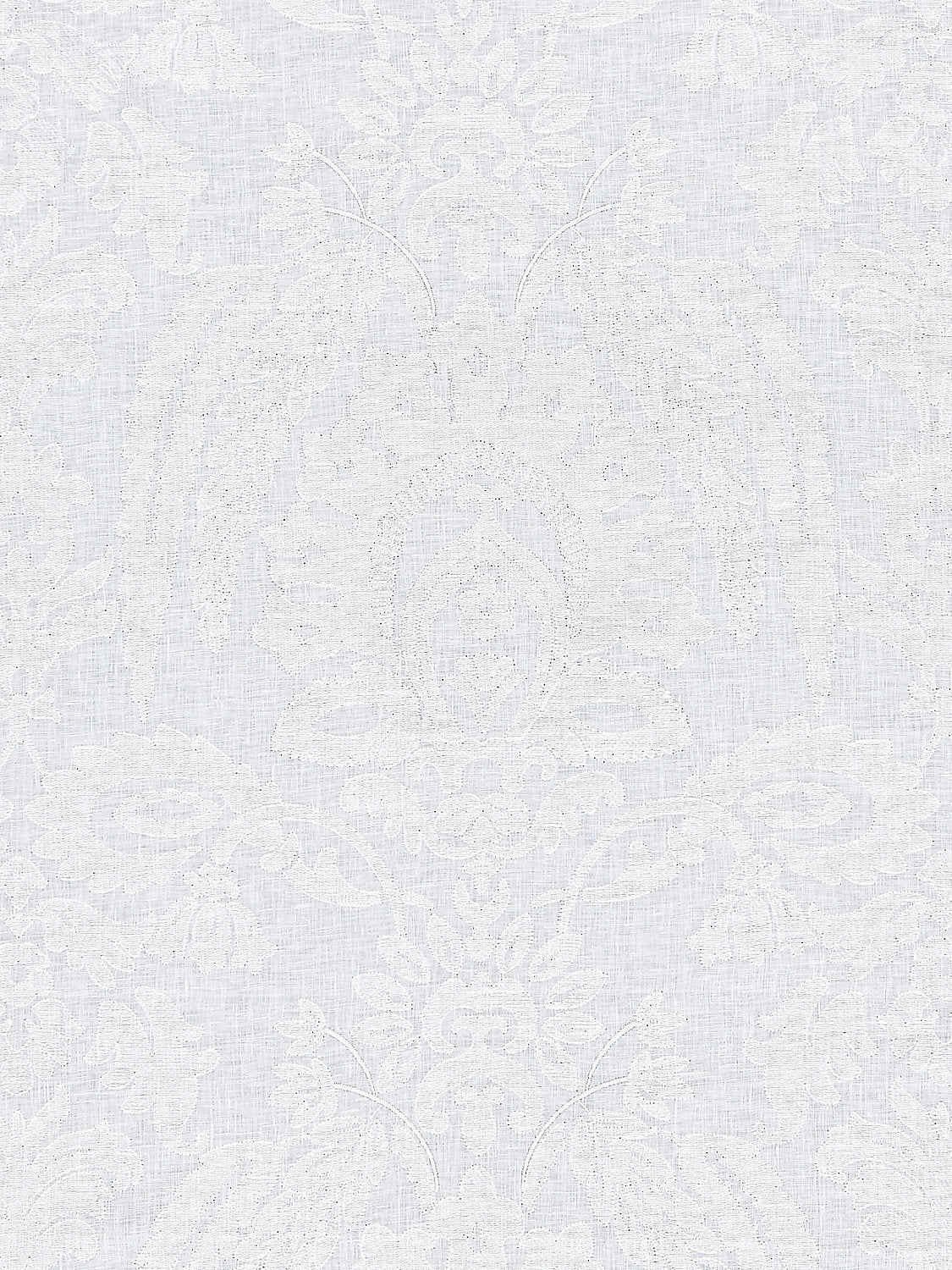 Lia Damask Sheer - Snow