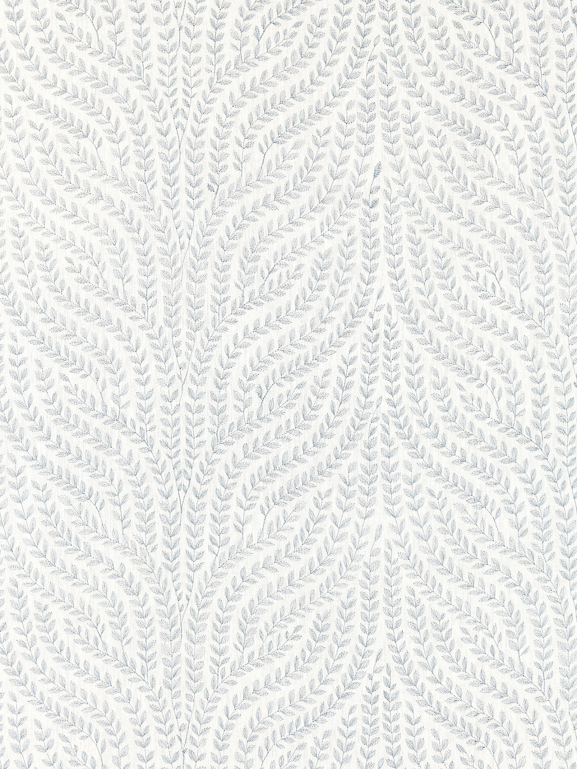 Willow Vine Embroidery - Aquamarine - Scalamandre Fabric