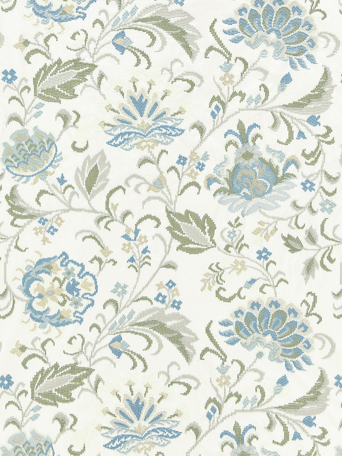 Delphine Embroidery - Summer Sage