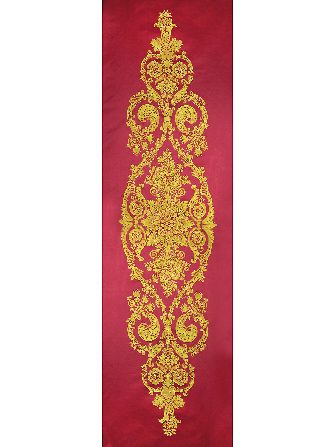 Madison - Royal Gold On Regal Red - Scalamandre Fabric