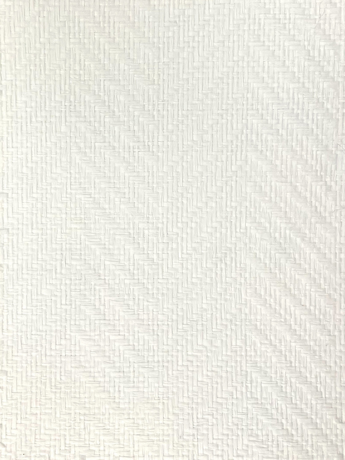 Herringbone Basket Weave - White - Scalamandre Wallpaper