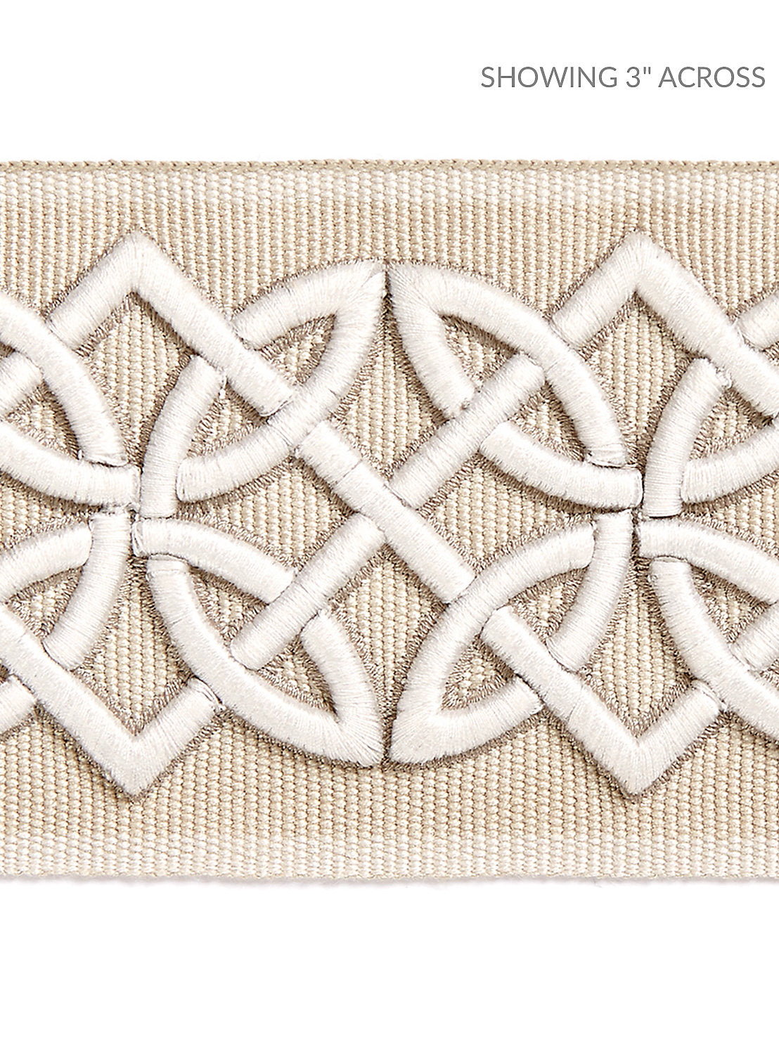 Celtic Embroidered Tape - Linen - Scalamandre Trim