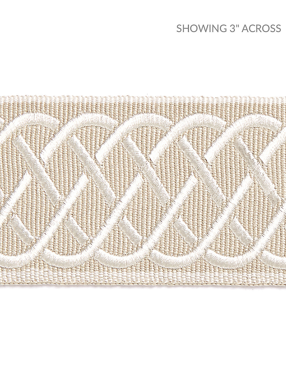 Helix Embroidered Tape - Linen - Scalamandre Trim