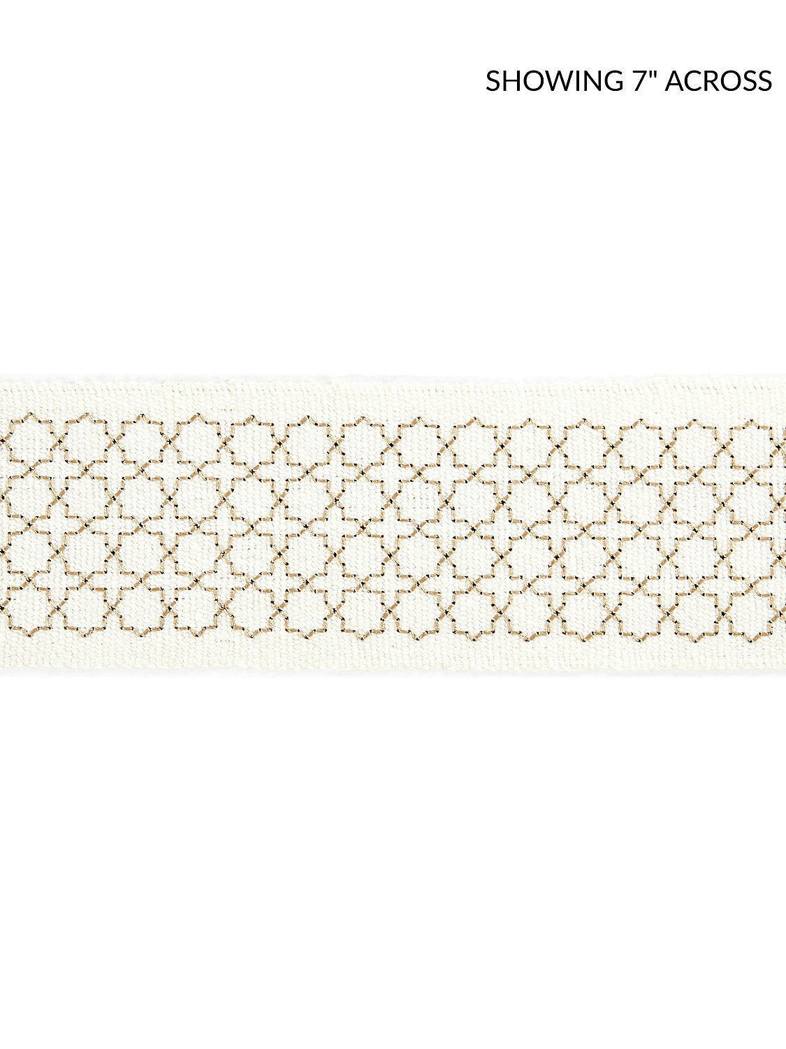 Seville Embroidered Tape - Ivory - Scalamandre Trim