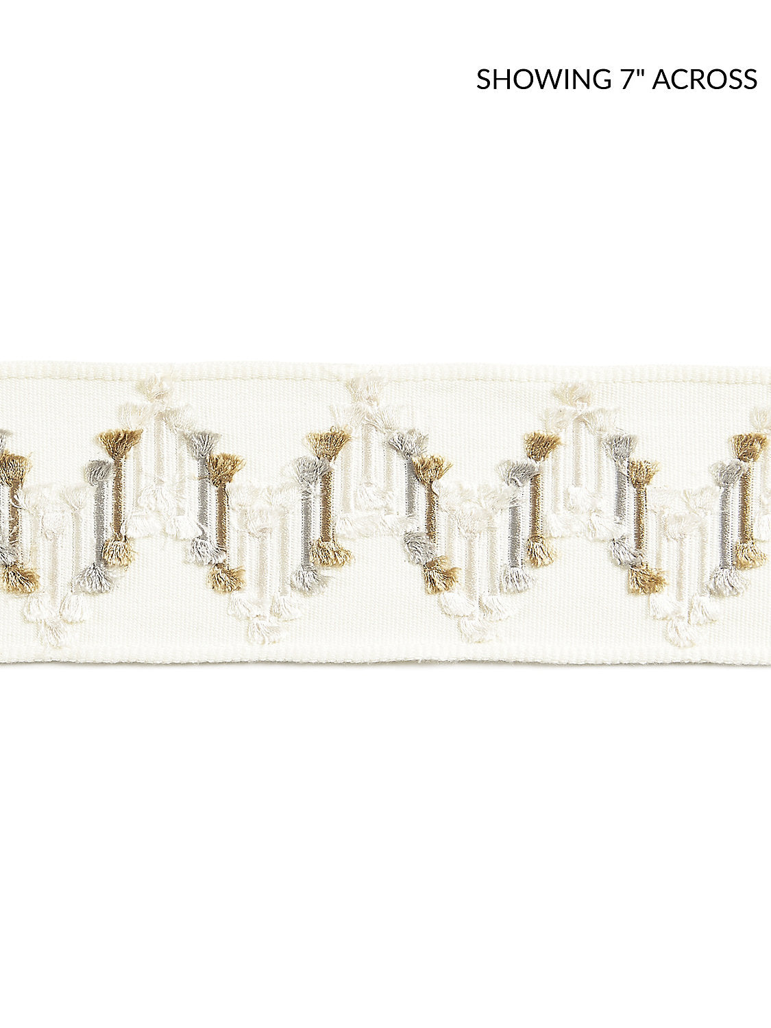 Sayuri Embroidered Tape - Fawn