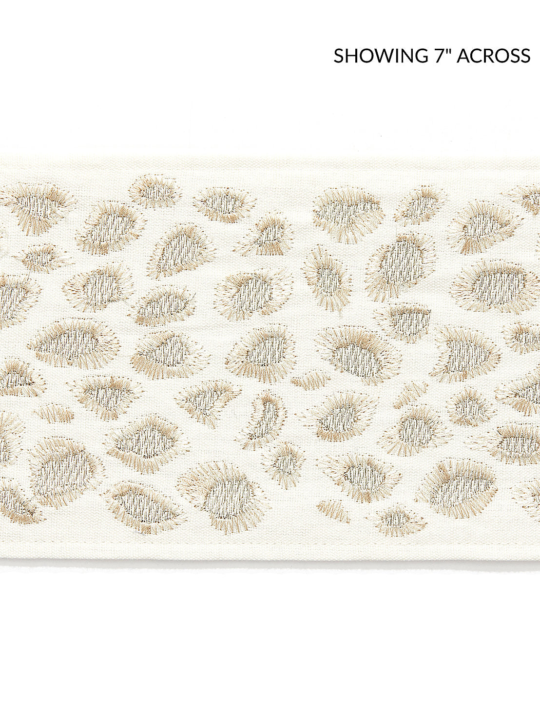 Catwalk Embroidered Tape - Pearl