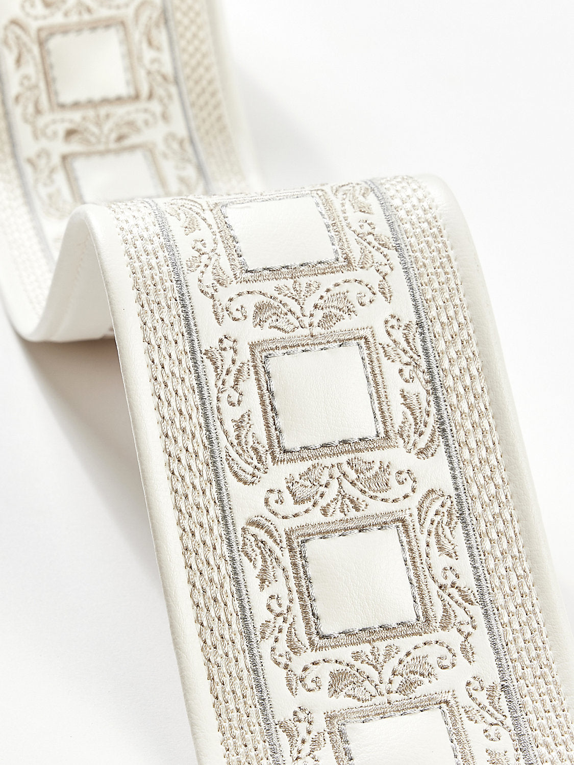 Archduke Embroidered Tape - Ivory