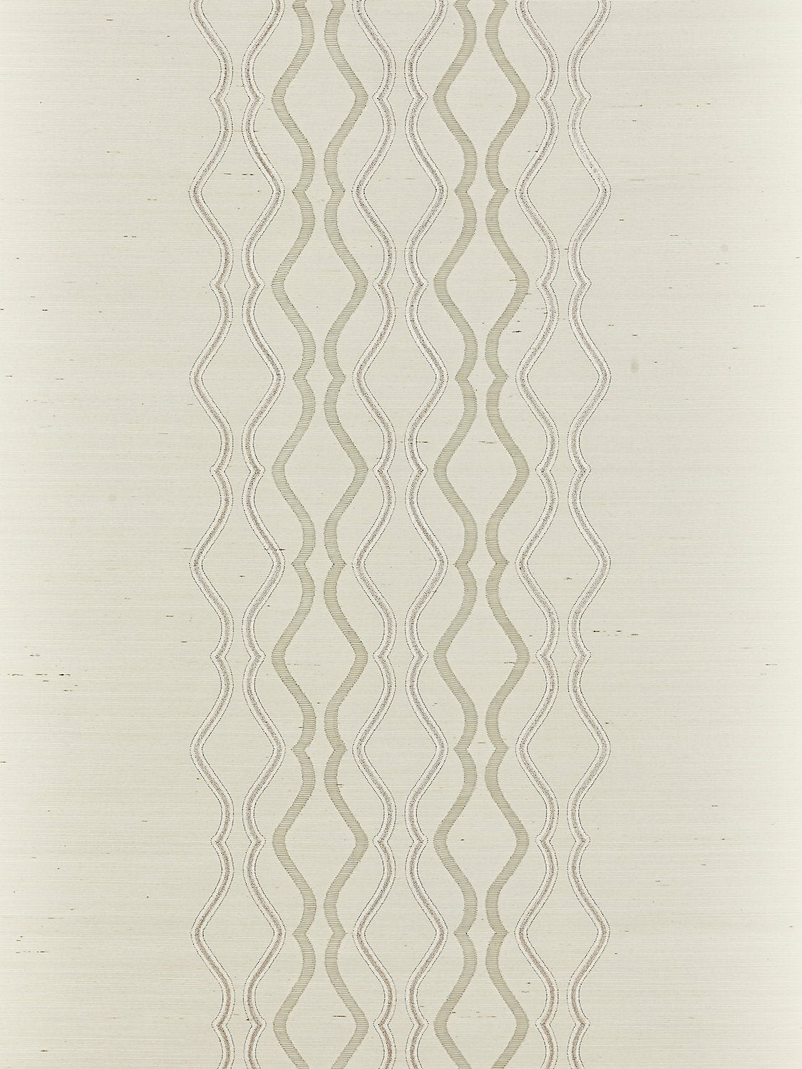 Valentina Embellished Sisal - Frost - Scalamandre Wallpaper