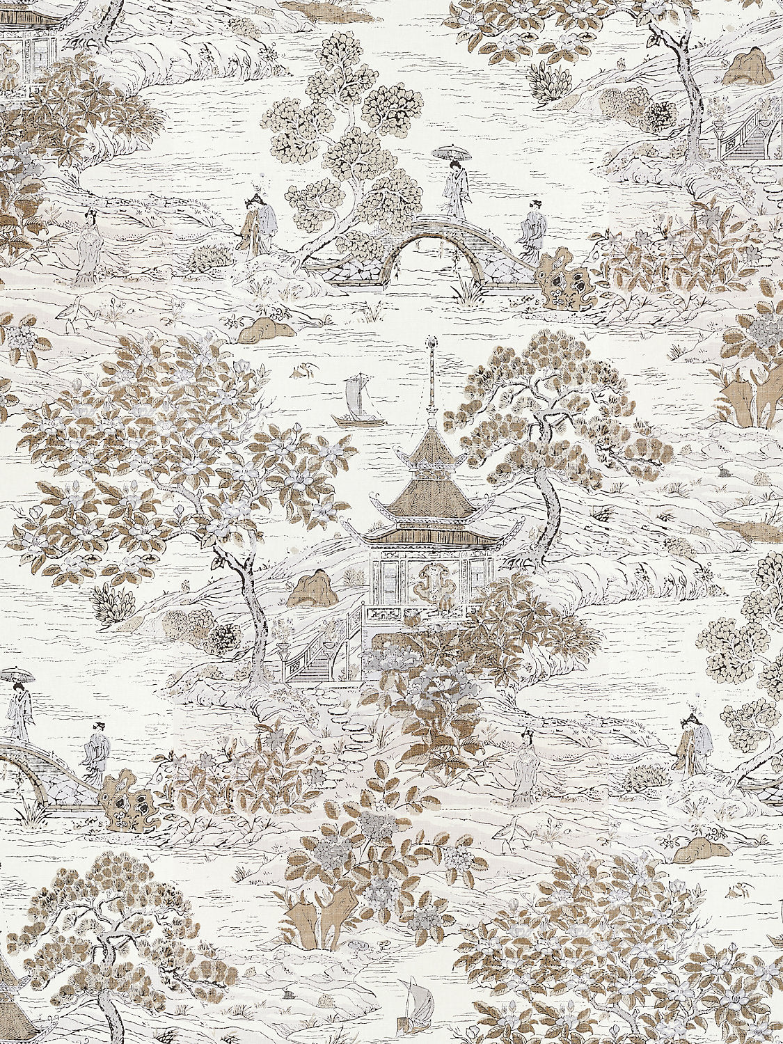 Satomi | Wallcovering - Pewter