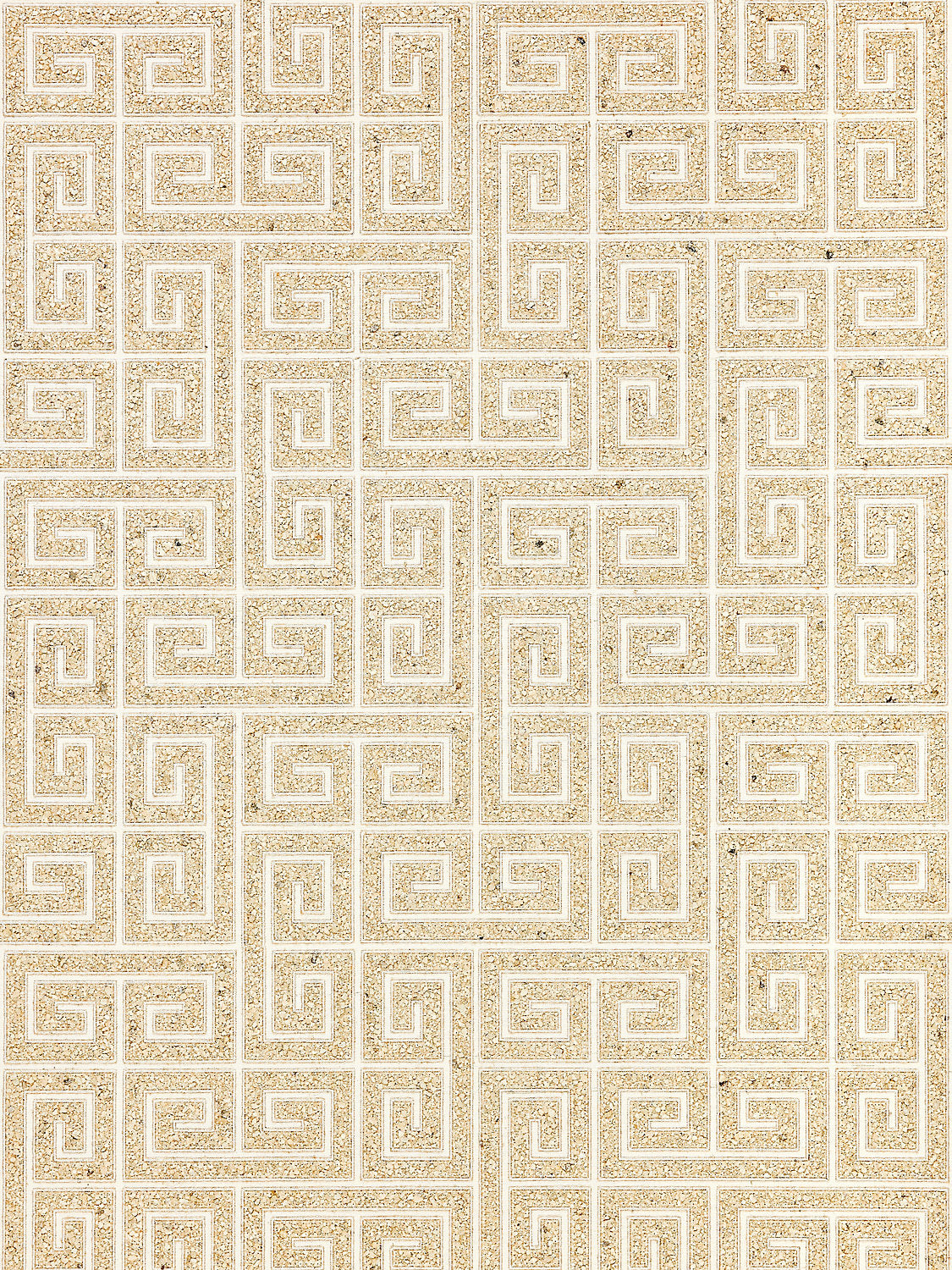 Fret Mosaic Grasscloth - Sand