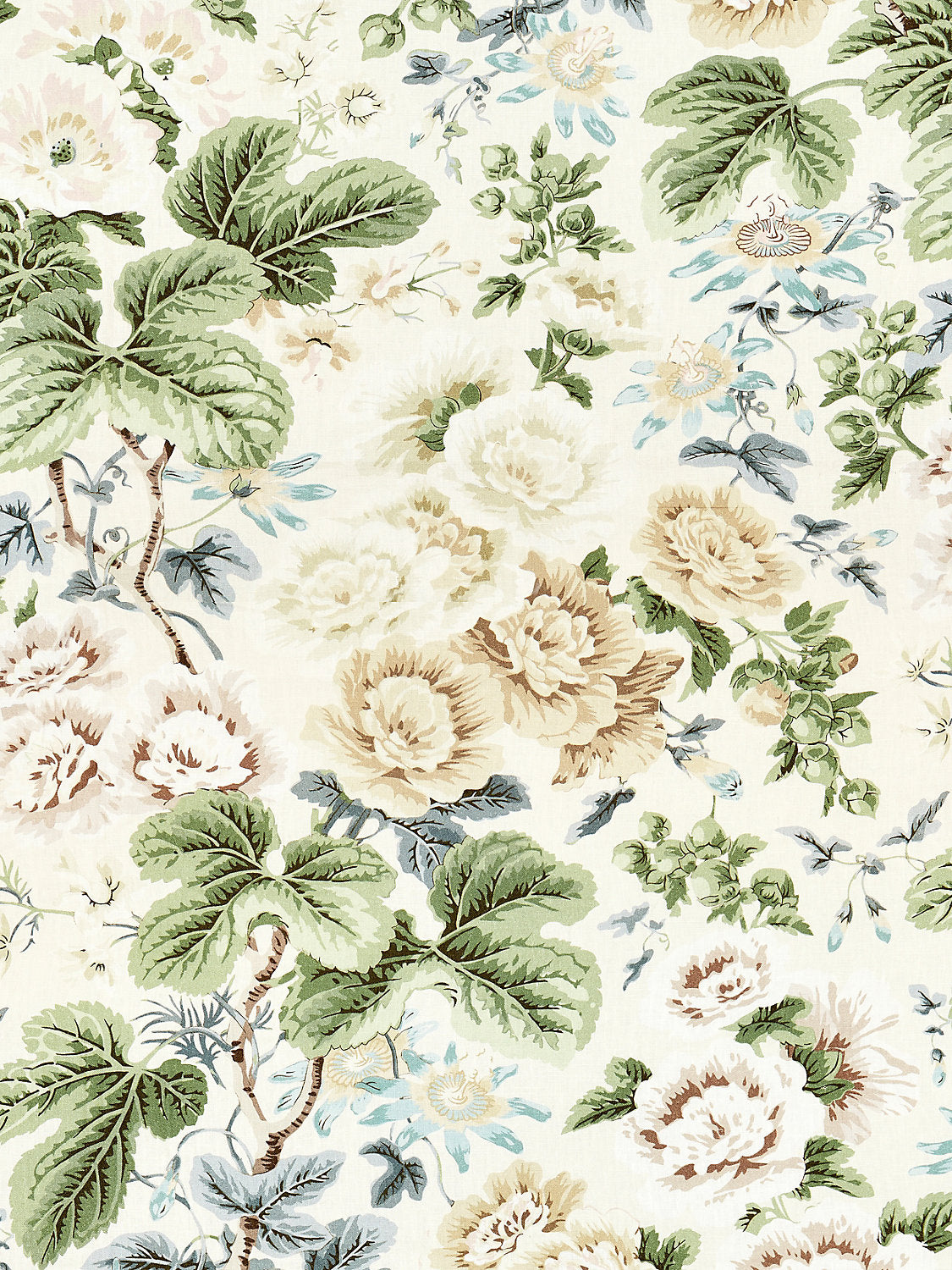 Highgrove Linen Print - Rich Cream - Scalamandre Fabric