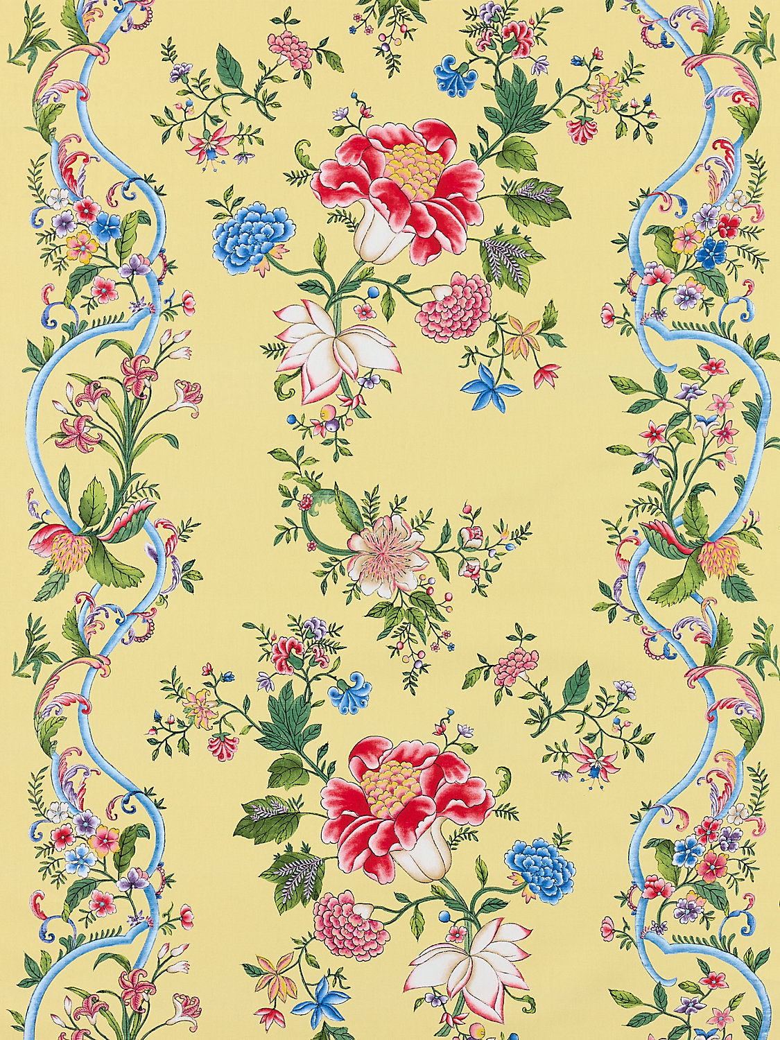 Camellia Trellis - Butter Blue