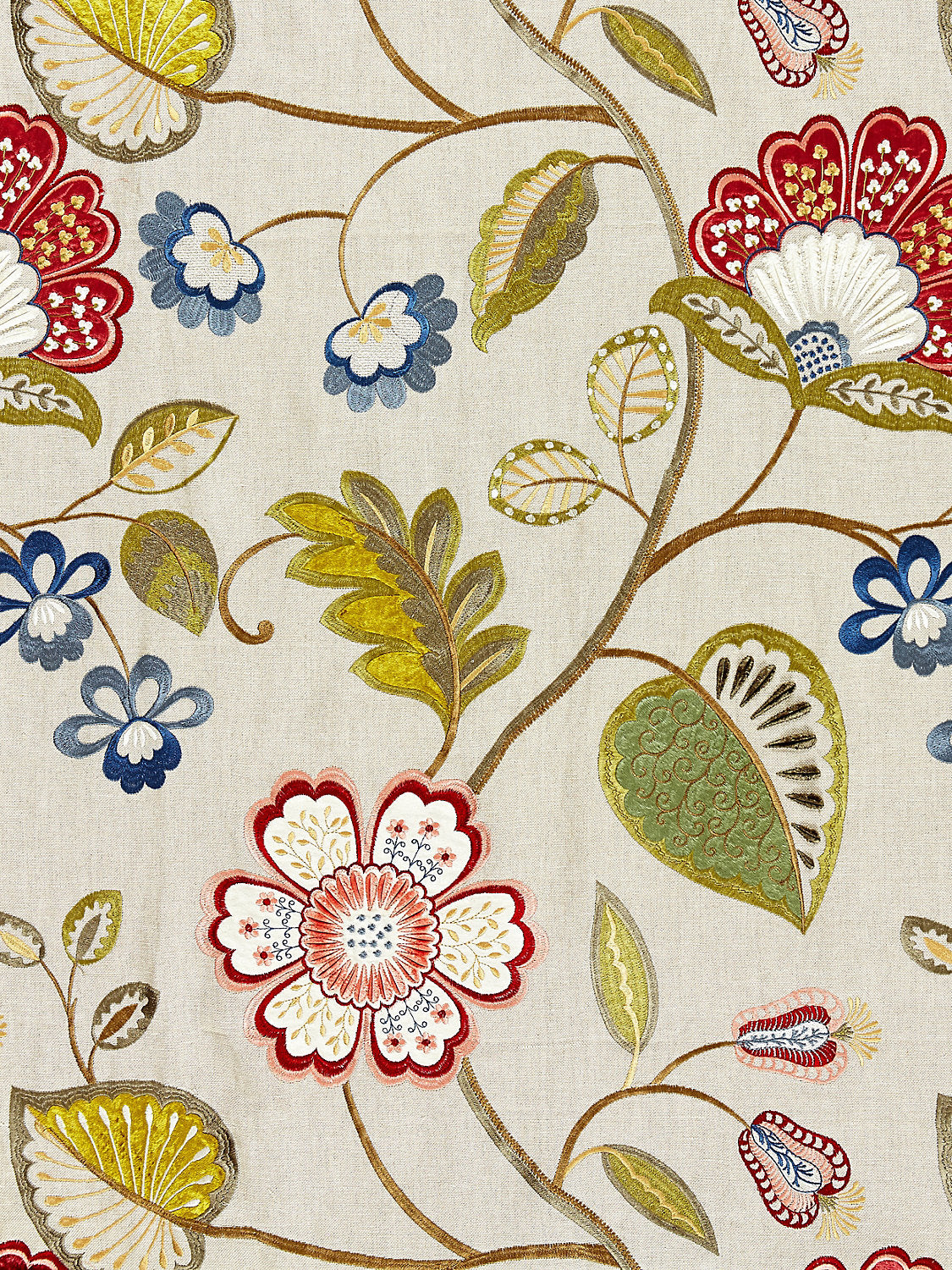 Willowood Embroidery - Bloom - Scalamandre Fabric