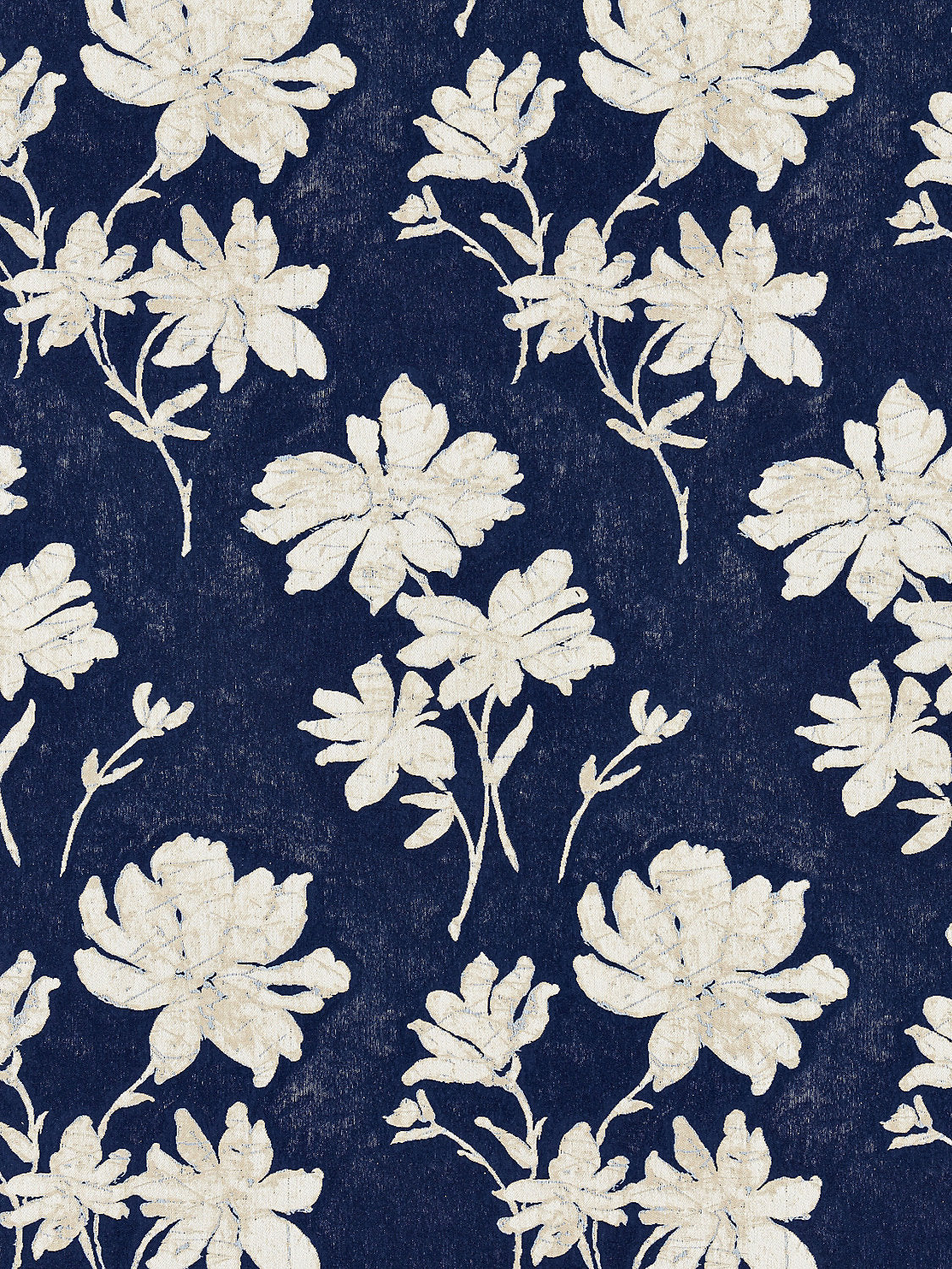 Flore Batik - Indigo - Scalamandre Fabric