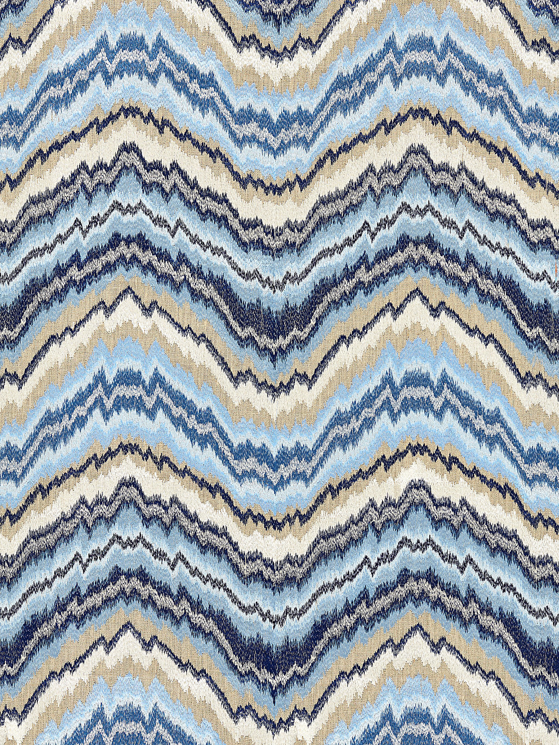Bergamo Embroidery - Indigo - Scalamandre Fabric