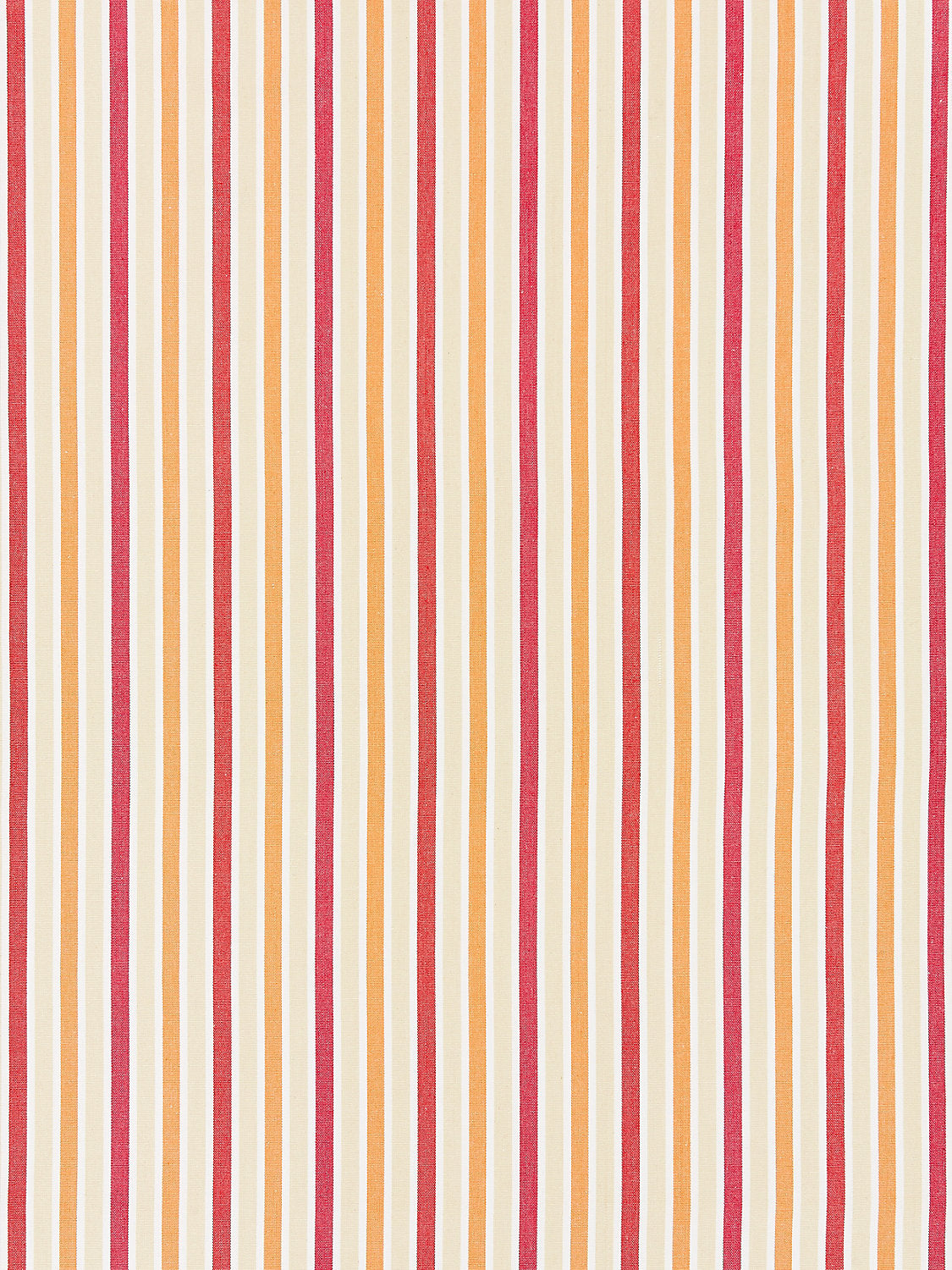 Leeds Cotton Stripe - Coral - Scalamandre Fabric