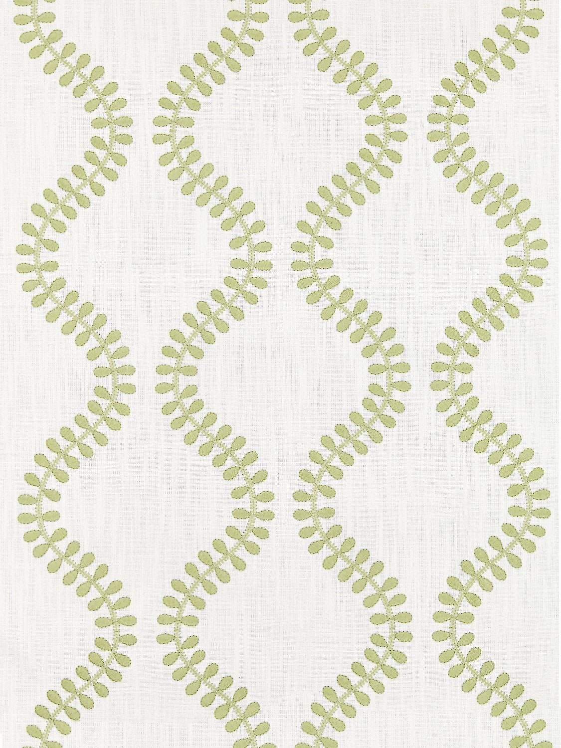 Foglia Embroidery - Celery