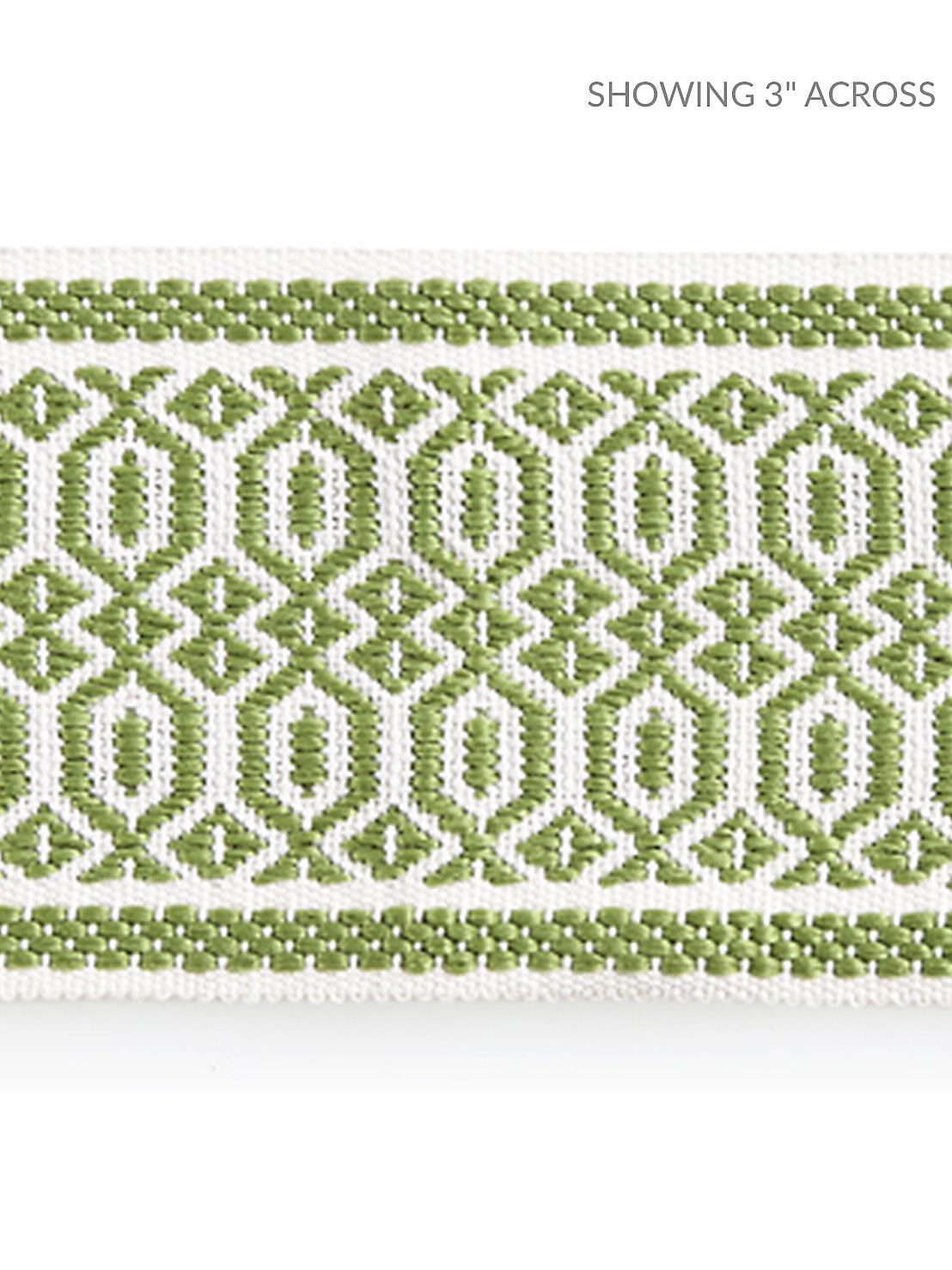 Tulum Diamond Tape - Palm - Scalamandre Trim