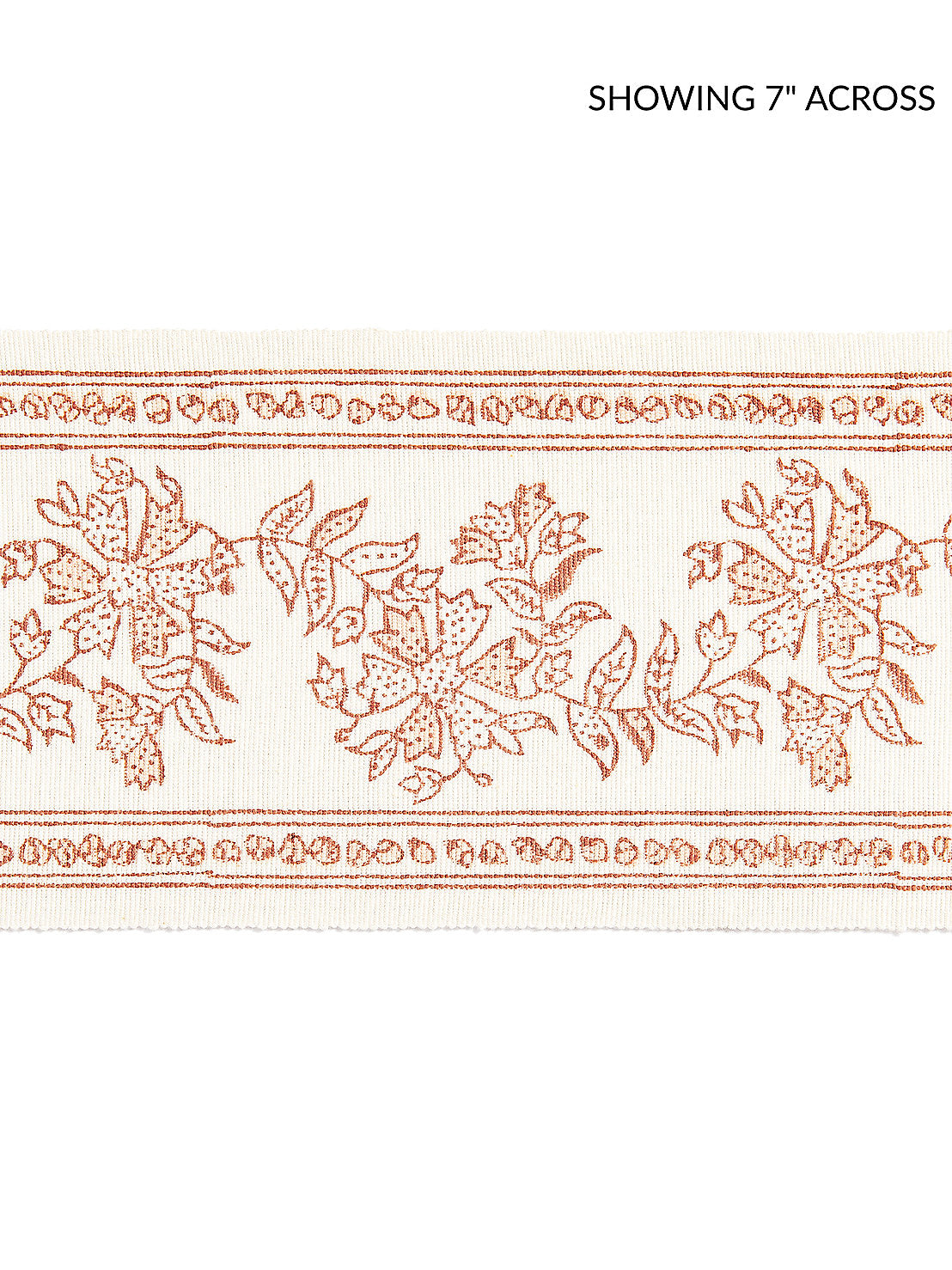 Citra Block Print Tape - Coral Spice - Scalamandre Trim