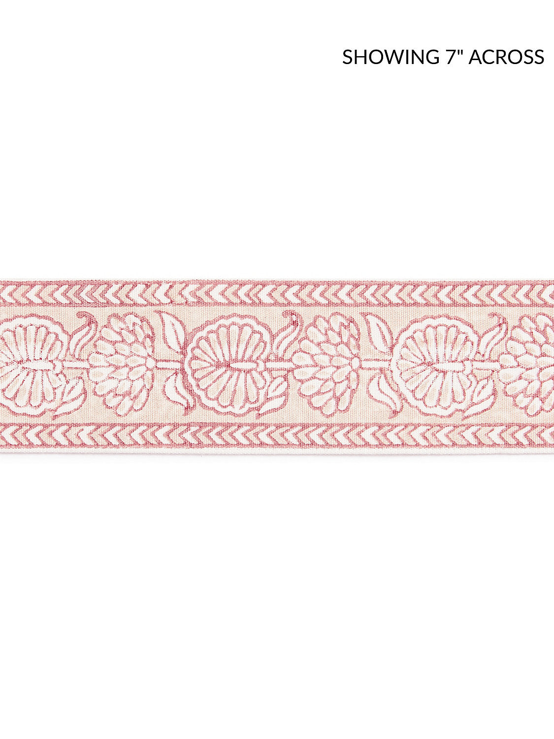 Tulsi Block Print Tape - Coral Spice - Scalamandre Trim