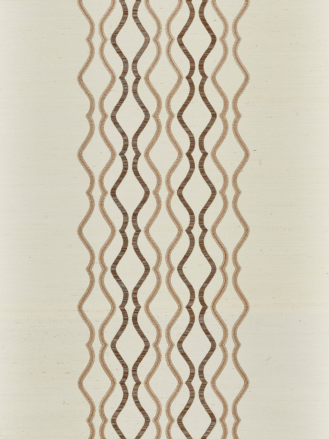 Valentina Embellished Sisal - Shell - Scalamandre Wallpaper