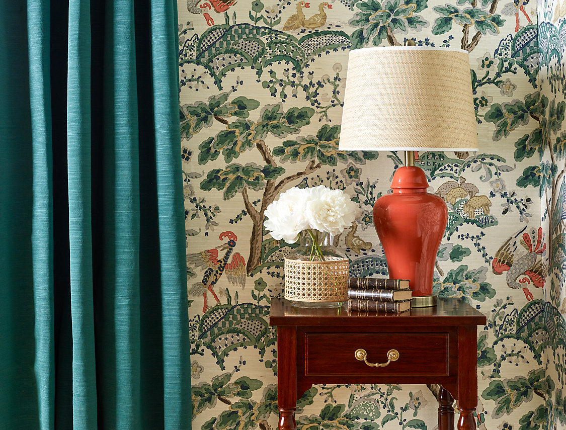 KELMESCOTT WALLCOVERING Leaf On Ivory SC WP88588 0002 by Scalamandre