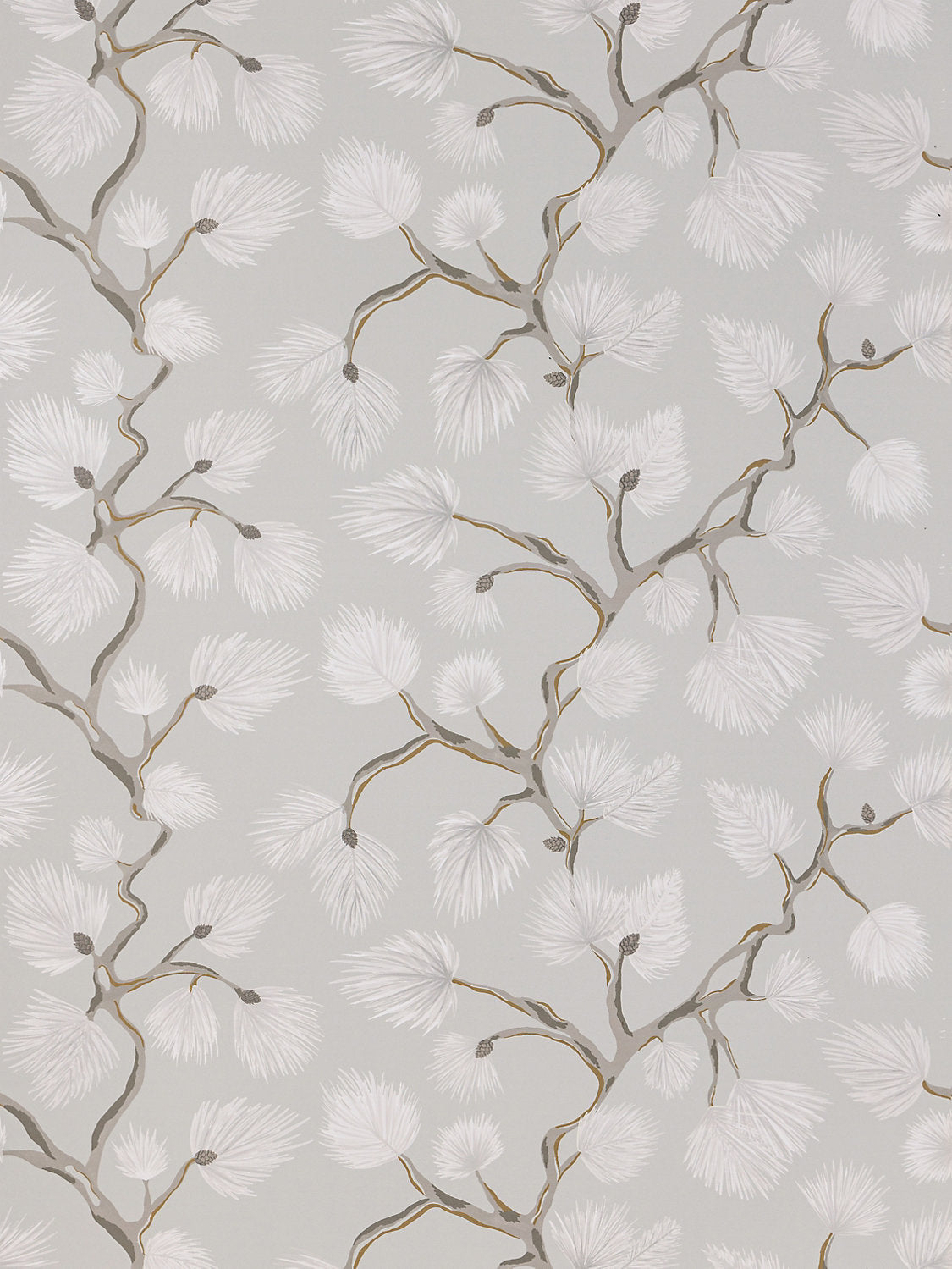 Pignoli Wallcovering - Stone - Scalamandre Wallpaper