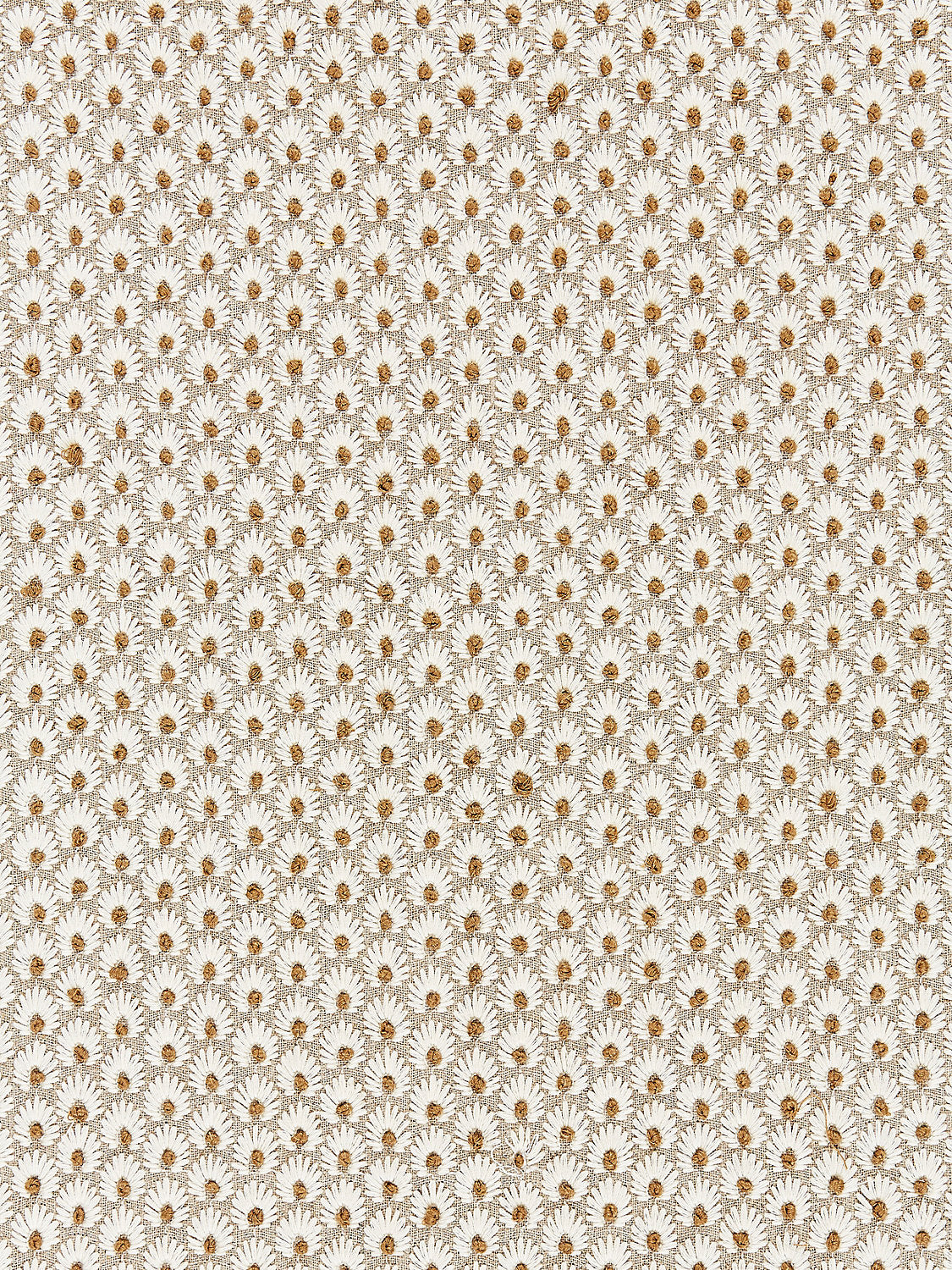 Fleur Embroidery - Flax - Scalamandre Fabric