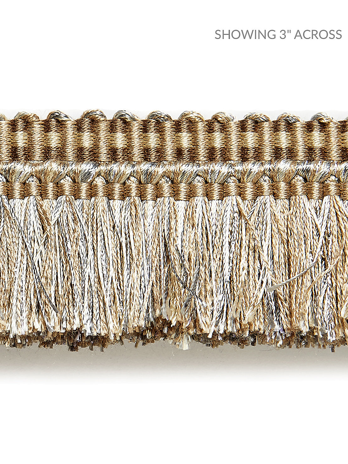 Shimmer Brush Fringe - Flax