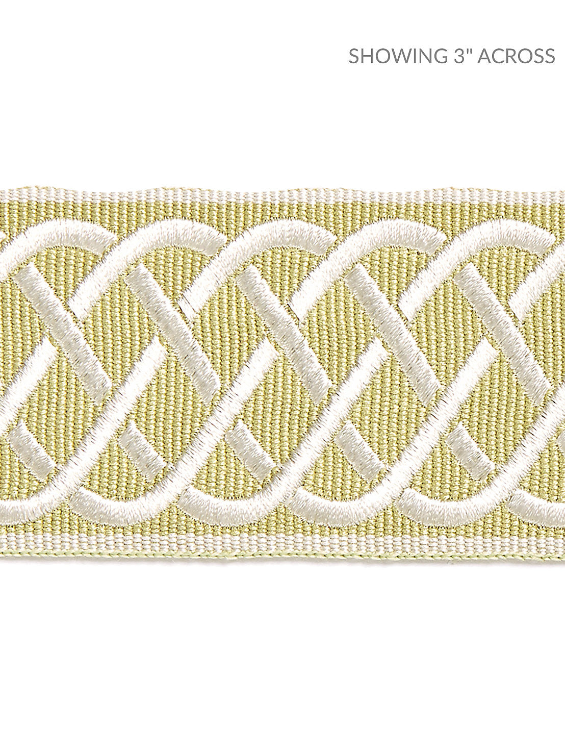 Helix Embroidered Tape - Lettuce - Scalamandre Trim