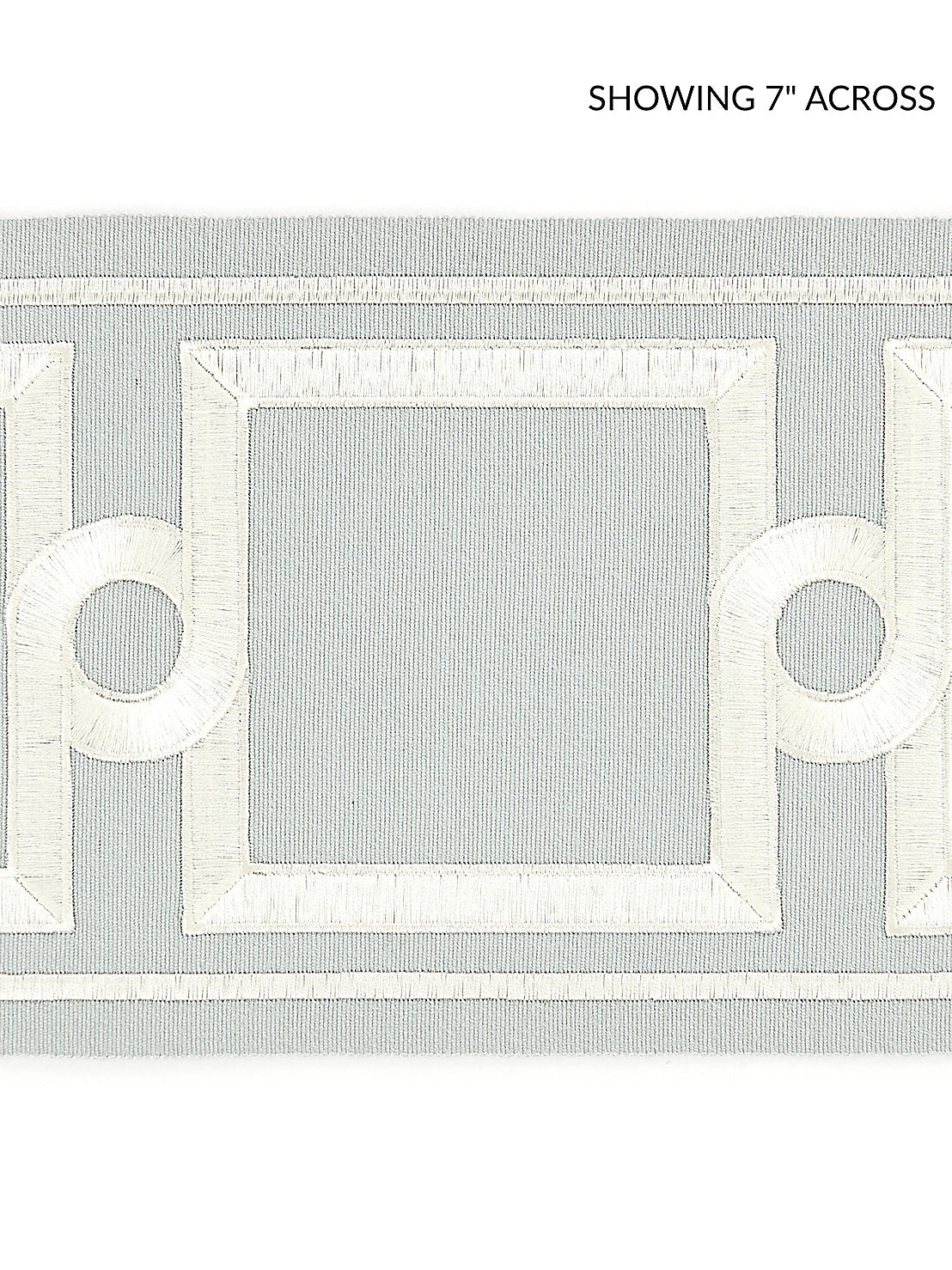 Square Link Embroidered Tape - Rain
