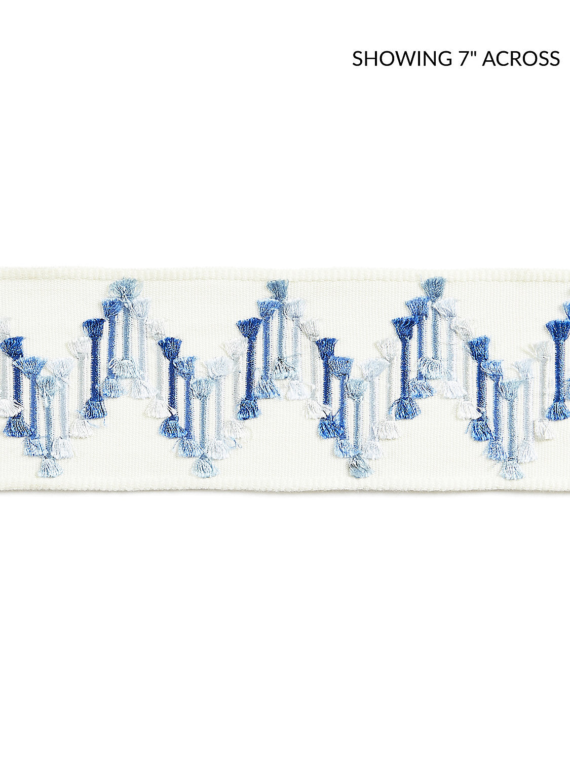 Sayuri Embroidered Tape - Blue Jay - Scalamandre Trim