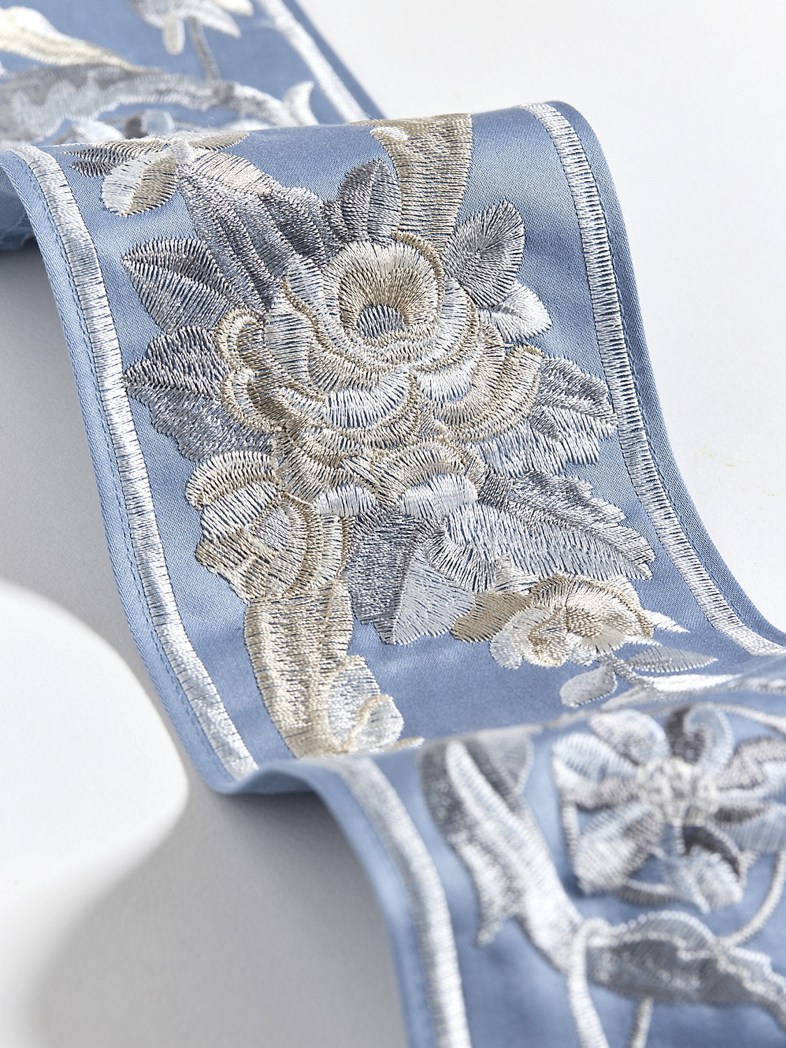 Reine Embroidered Tape - Fountain - Scalamandre Trim