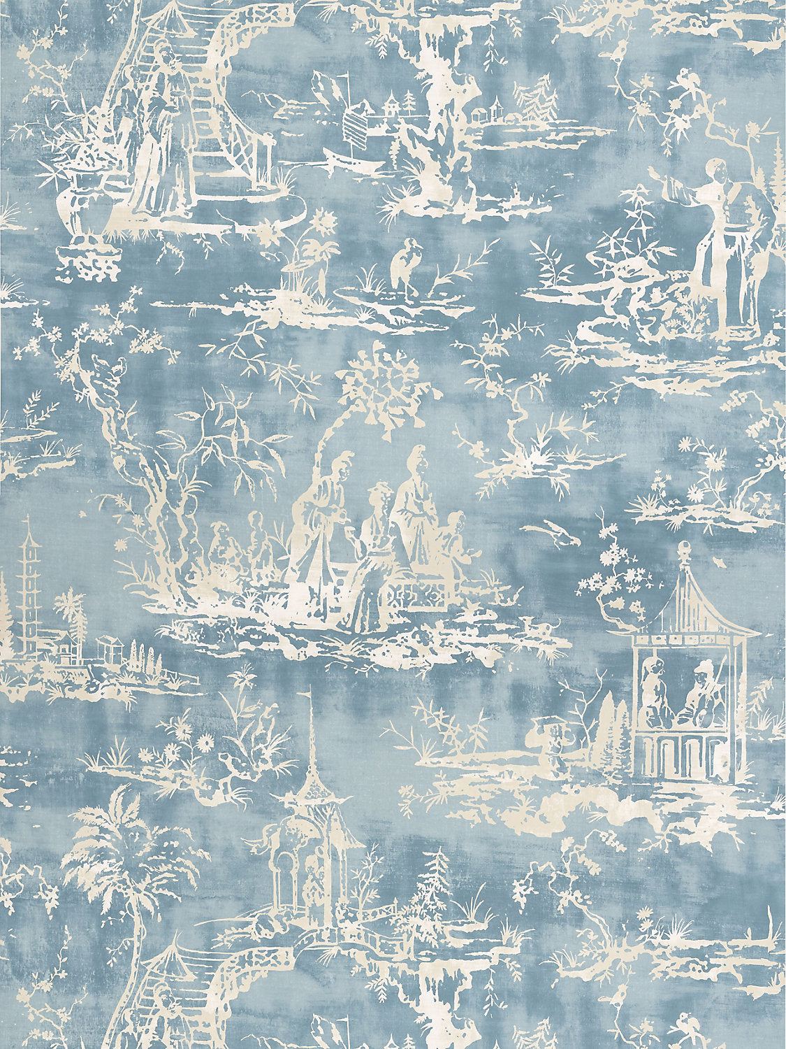 Summer Palace - Sky - Scalamandre Wallpaper