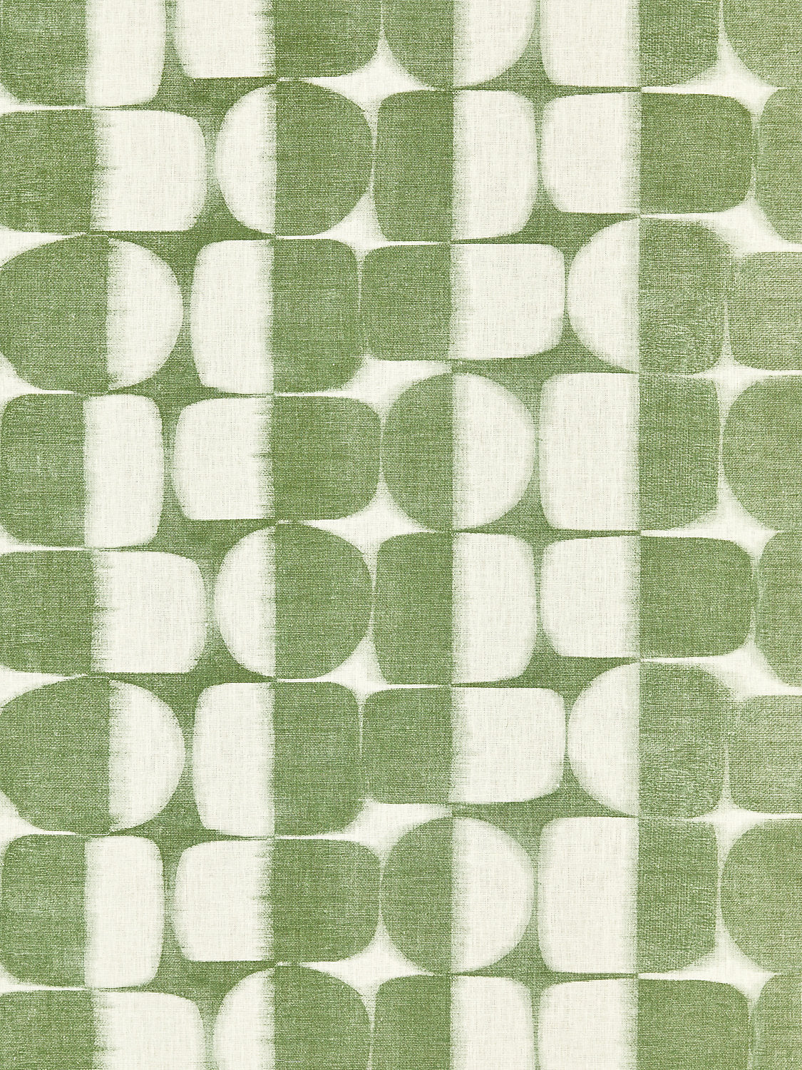 Rift Linen Print - Basil - Scalamandre Fabric