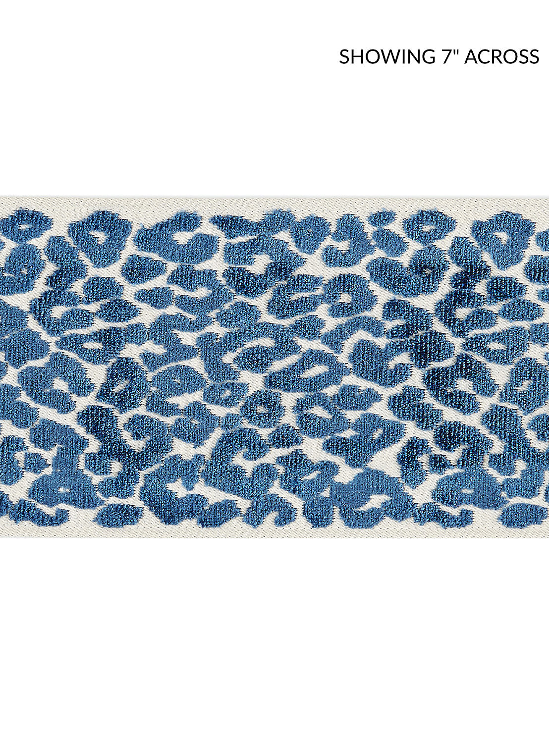Leopard Velvet Tape - Indigo