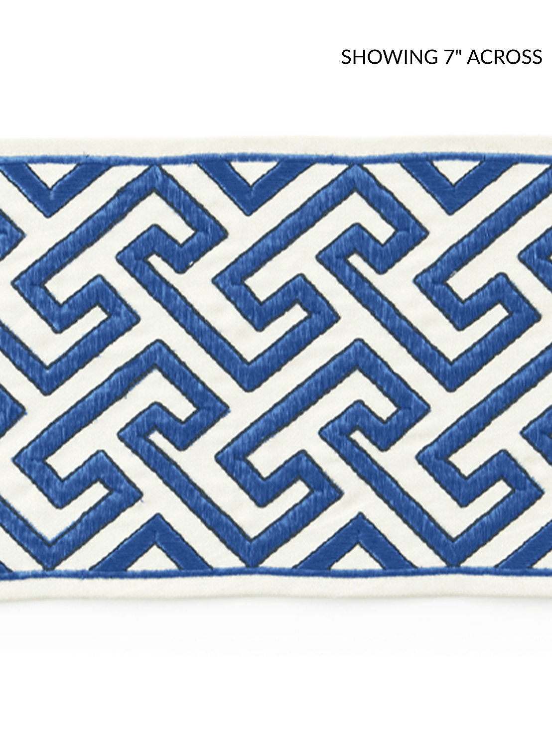 Labyrinth Embroidered Tape - Porcelain - Scalamandre Trim