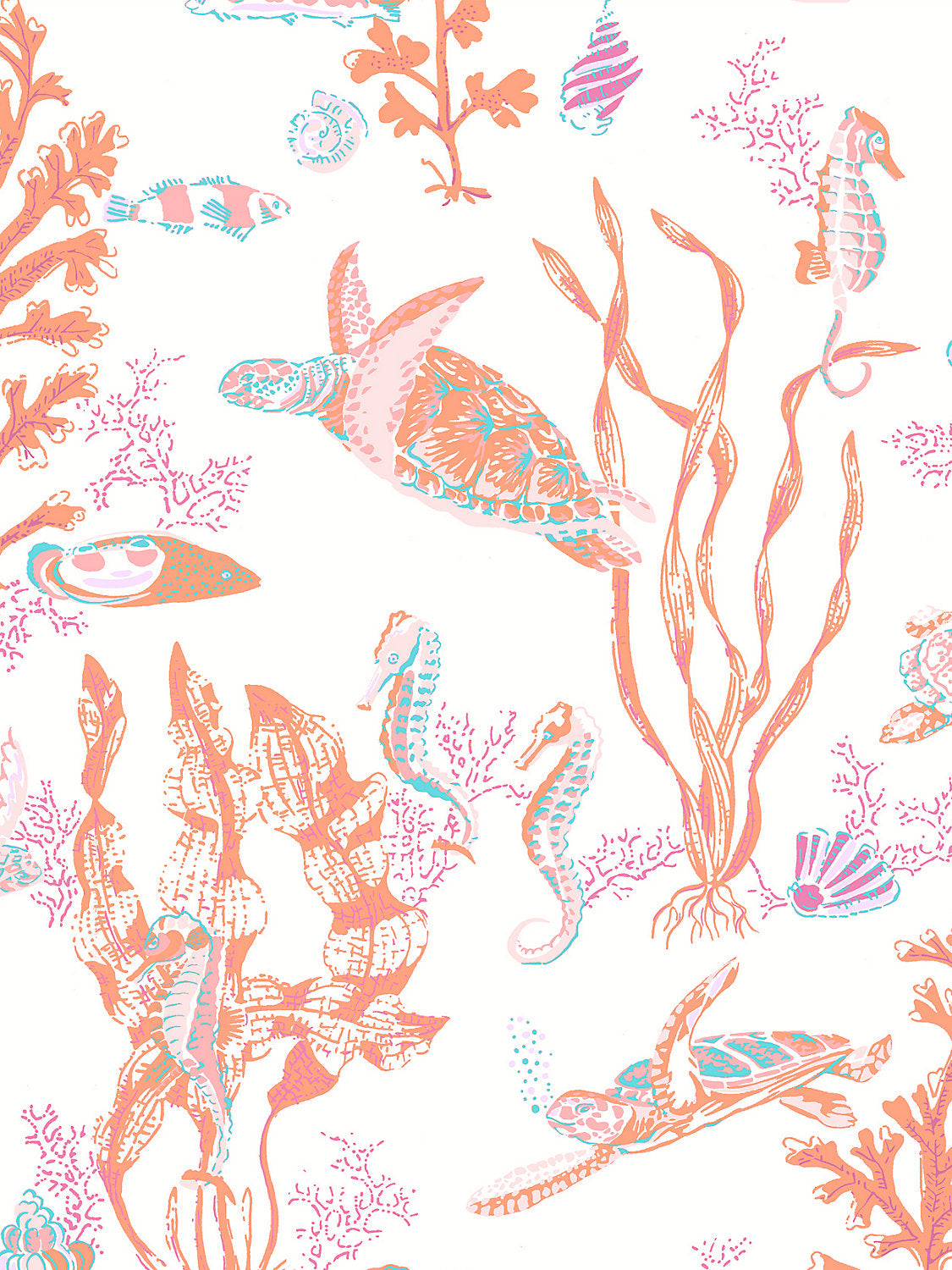 GARPARILLA - VINYL II Coral SC WP88209VD 0004 - SCALAMANDRE WALLCOVERING