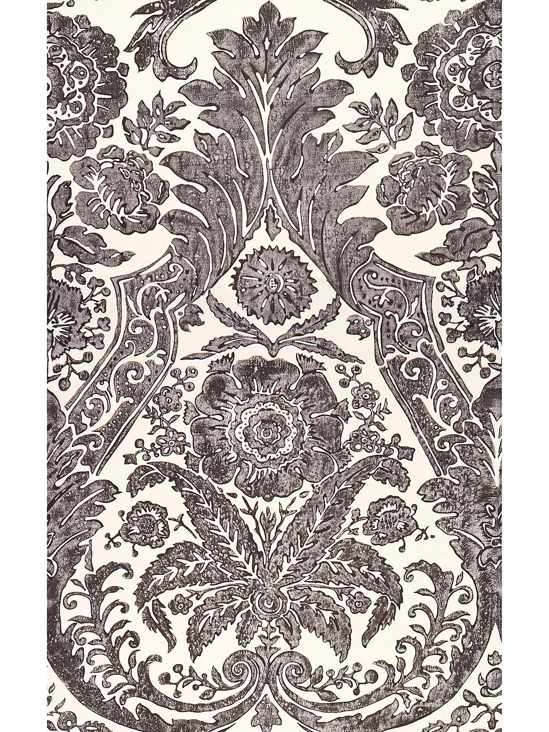 Luciana Damask Print - Graphite